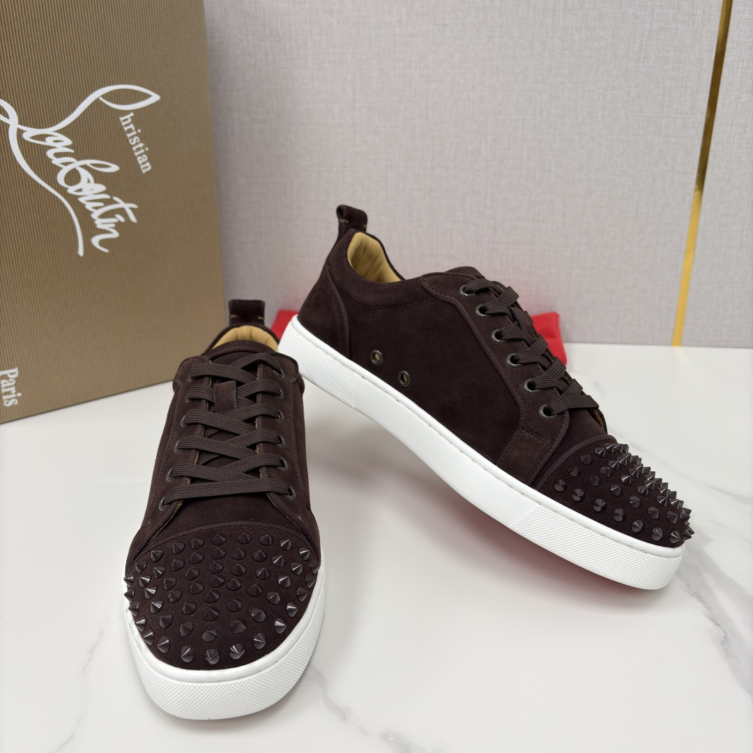 💋💍CL家官方同步新品 🆑Christia* Loubouti*（红底鞋） 男士运动鞋板鞋系列 铆钉休闲