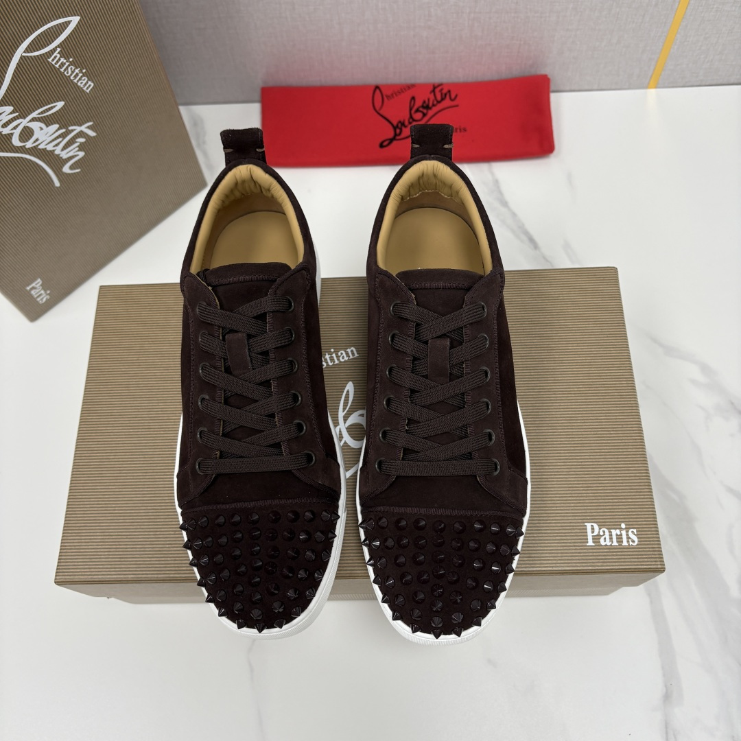 💋💍CL家官方同步新品 🆑Christia* Loubouti*（红底鞋） 男士运动鞋板鞋系列 铆钉休闲