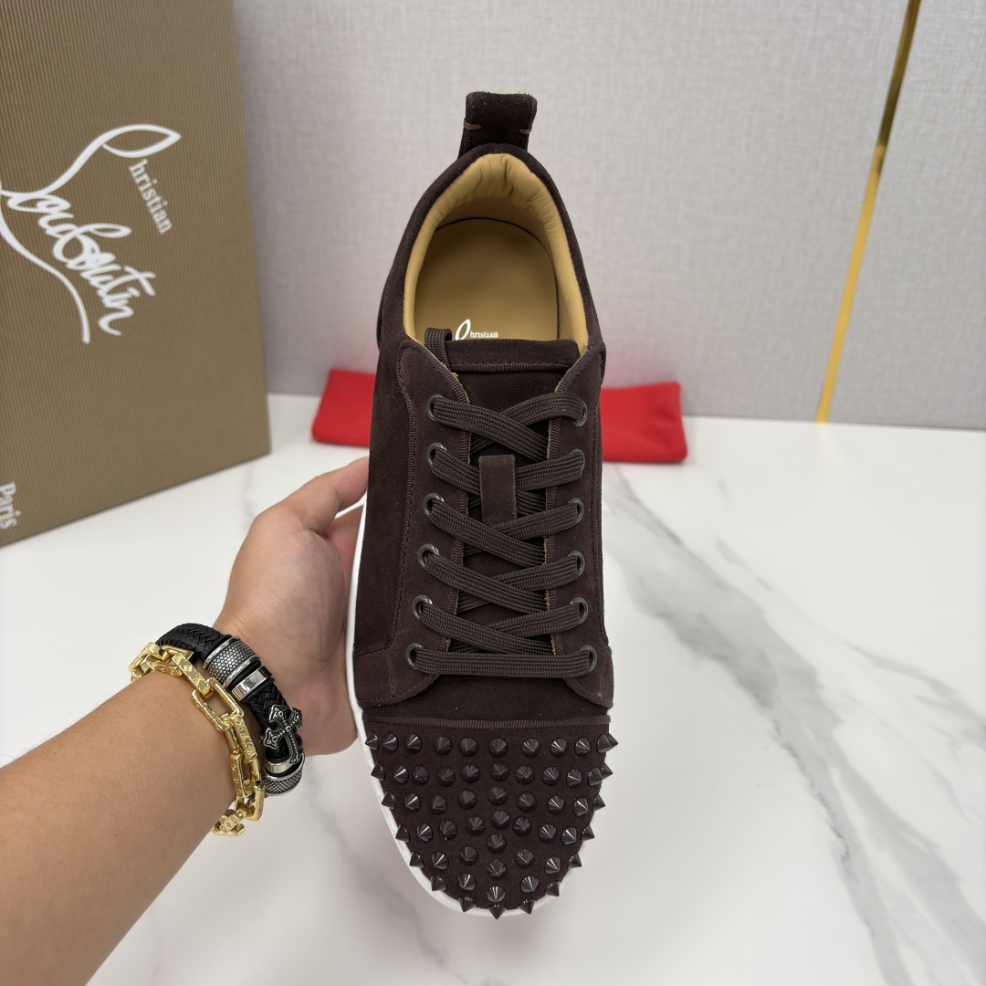 💋💍CL家官方同步新品 🆑Christia* Loubouti*（红底鞋） 男士运动鞋板鞋系列 铆钉休闲