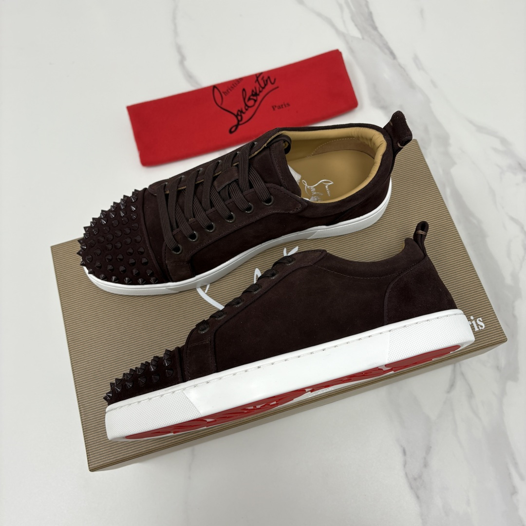 💋💍CL家官方同步新品 🆑Christia* Loubouti*（红底鞋） 男士运动鞋板鞋系列 铆钉休闲