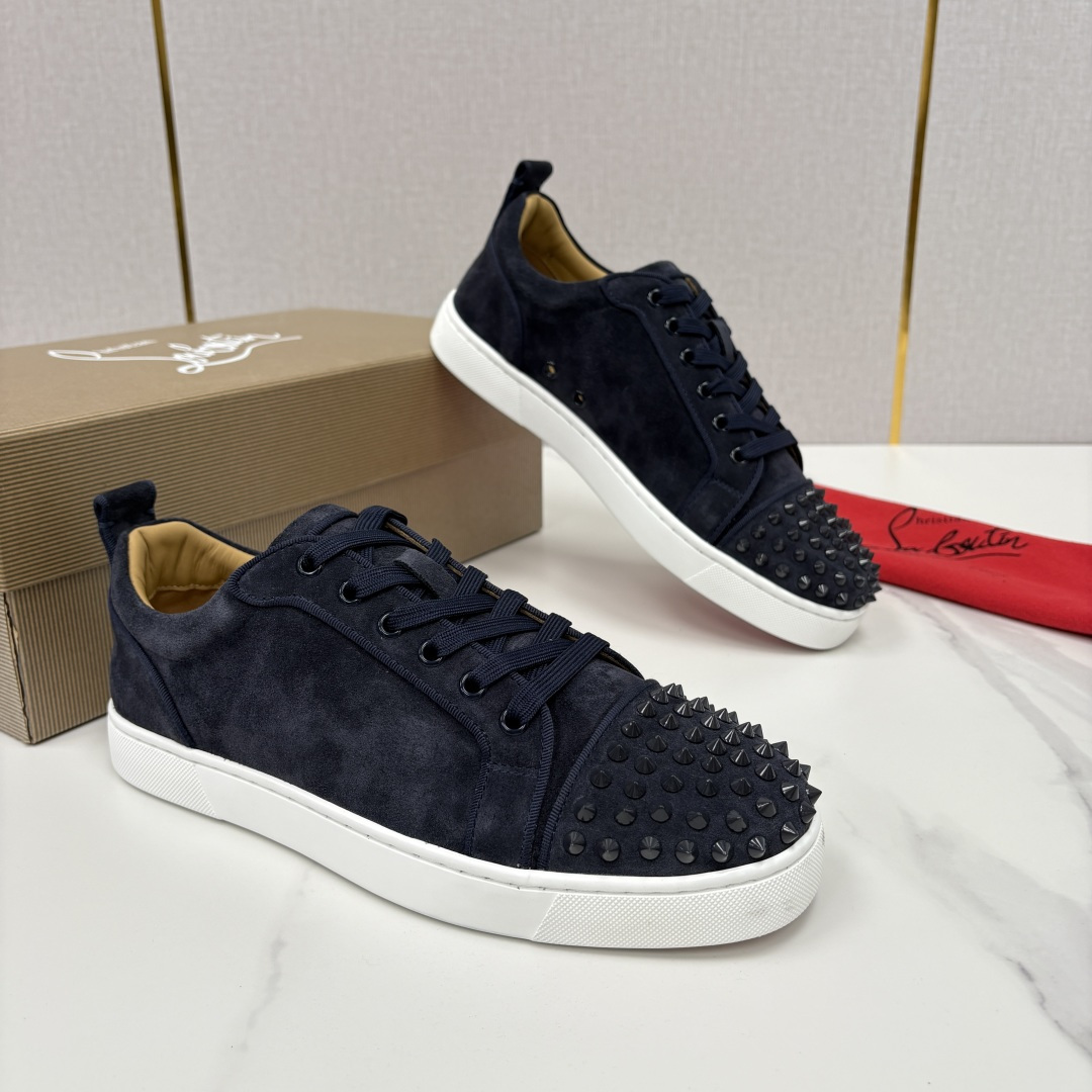 💋💍CL家官方同步新品 🆑Christia* Loubouti*（红底鞋） 男士运动鞋板鞋系列 铆钉休闲