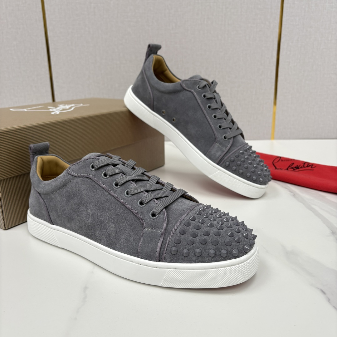 💋💍CL家官方同步新品 🆑Christia* Loubouti*（红底鞋） 男士运动鞋板鞋系列 铆钉休闲