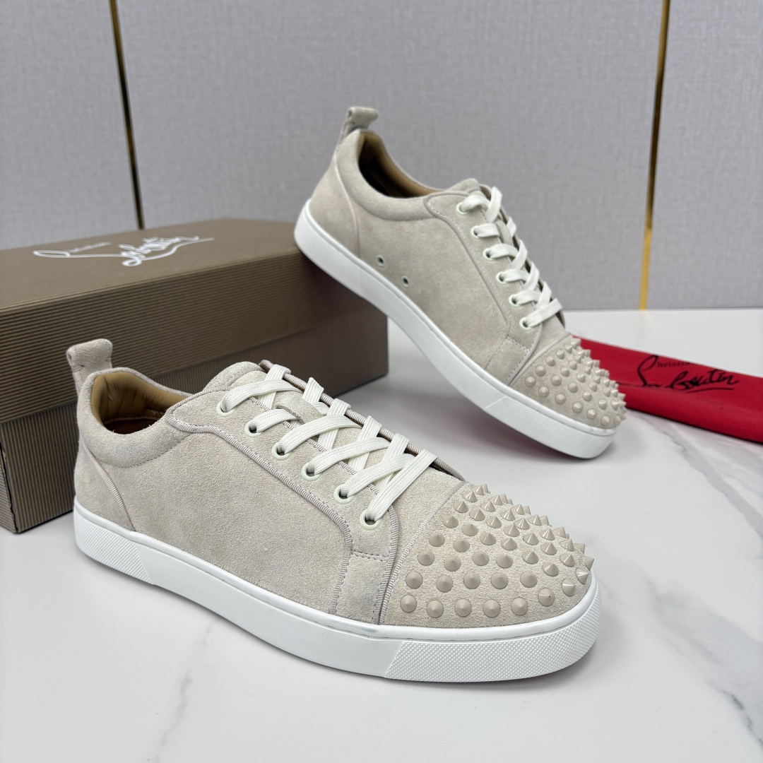 💋💍CL家官方同步新品 🆑Christia* Loubouti*（红底鞋） 男士运动鞋板鞋系列 铆钉休闲