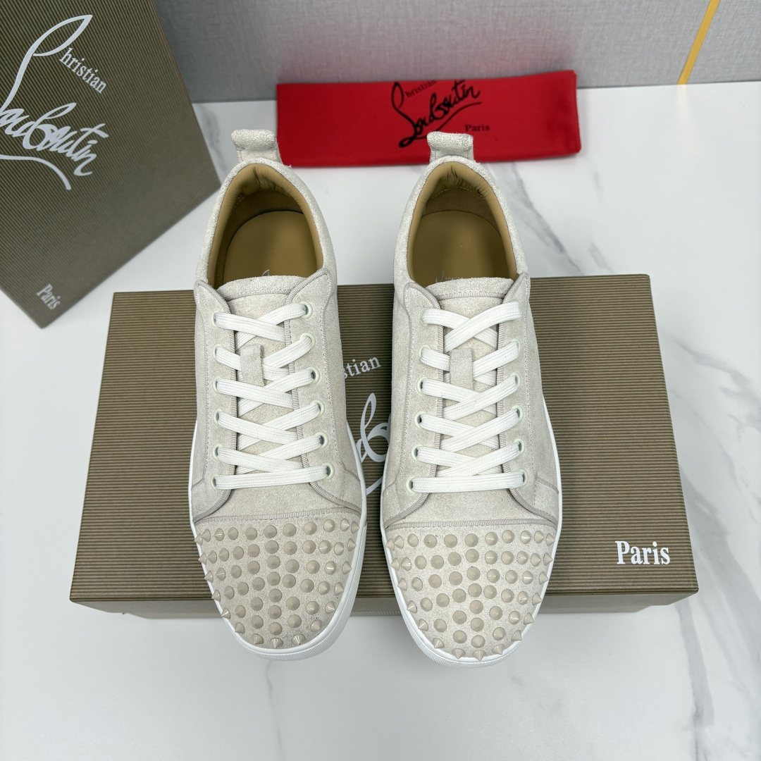 💋💍CL家官方同步新品 🆑Christia* Loubouti*（红底鞋） 男士运动鞋板鞋系列 铆钉休闲