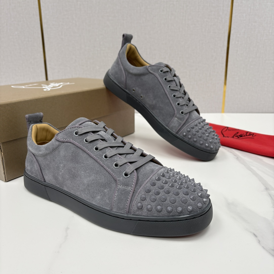 💋💍CL家官方同步新品 🆑Christia* Loubouti*（红底鞋） 男士运动鞋板鞋系列 铆钉休闲
