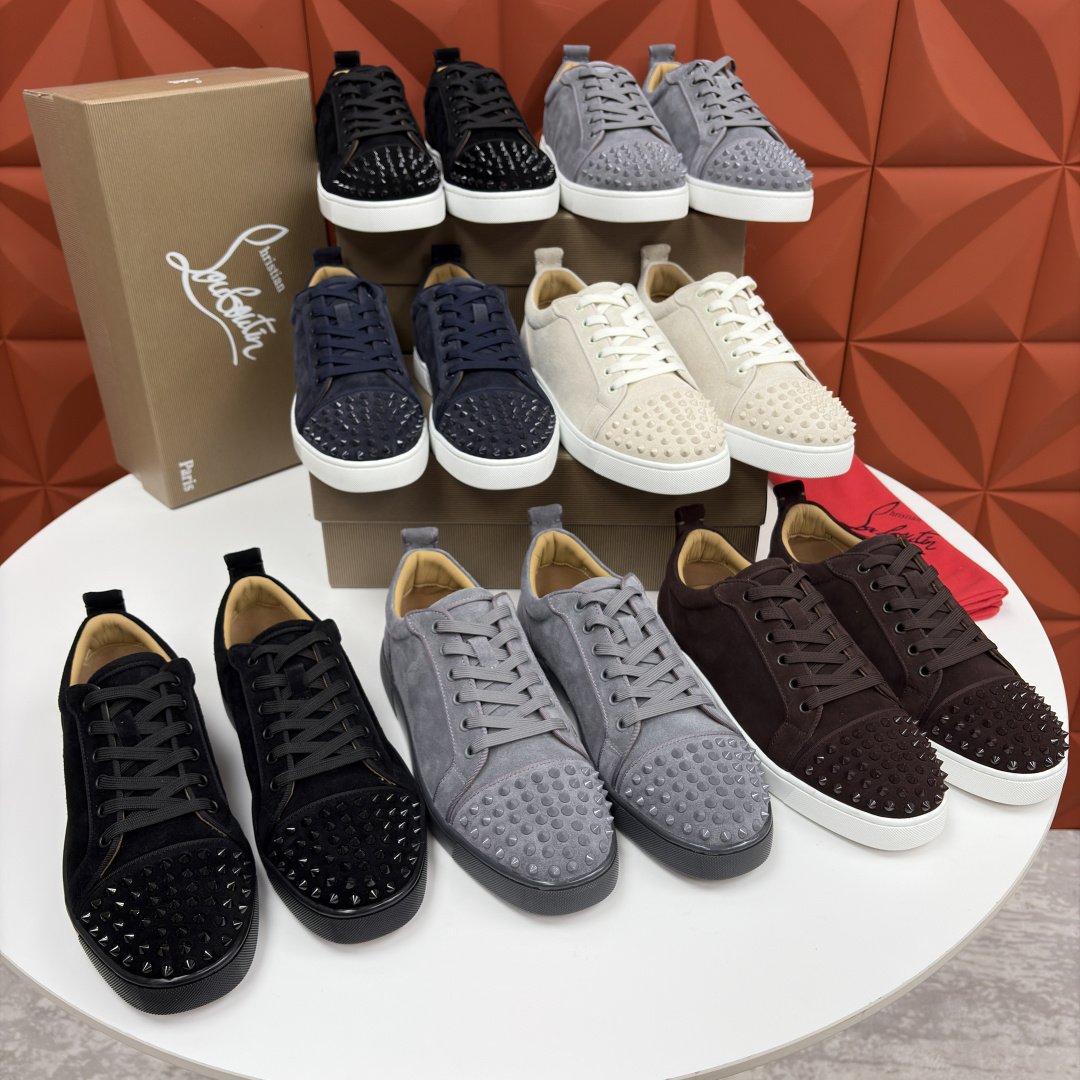 💋💍CL家官方同步新品 🆑Christia* Loubouti*（红底鞋） 男士运动鞋板鞋系列 铆钉休闲