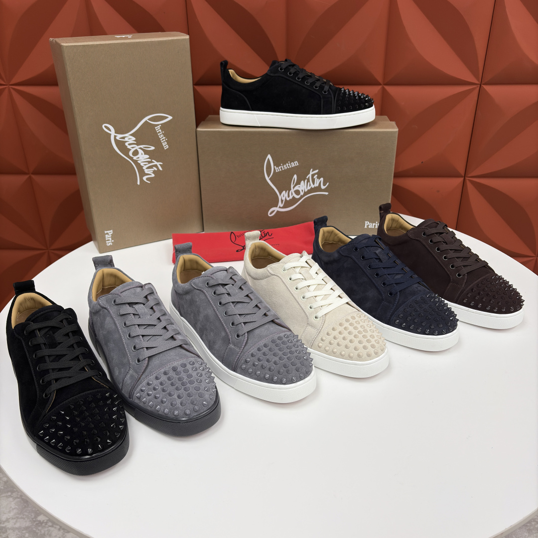 💋💍CL家官方同步新品 🆑Christia* Loubouti*（红底鞋） 男士运动鞋板鞋系列 铆钉休闲