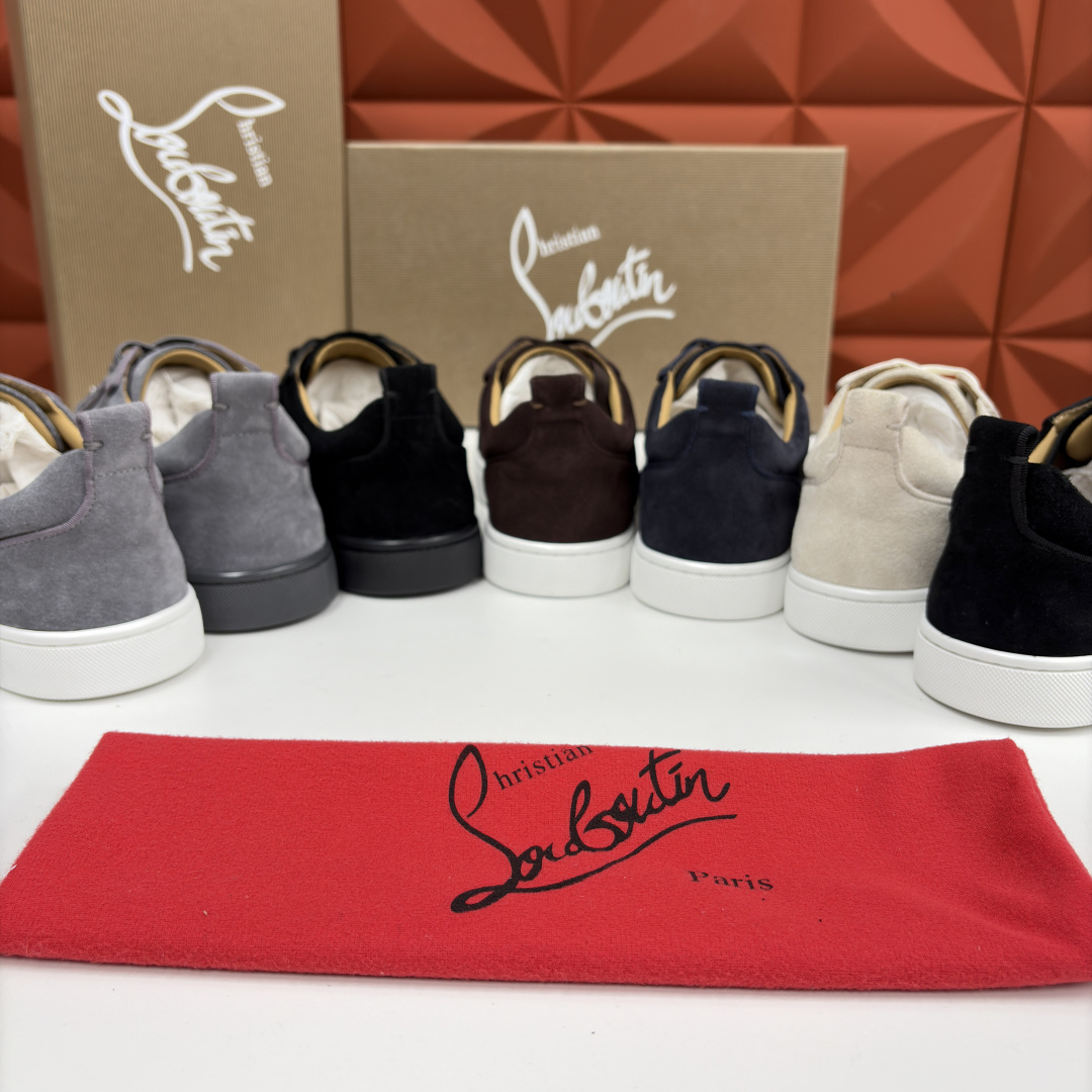 💋💍CL家官方同步新品 🆑Christia* Loubouti*（红底鞋） 男士运动鞋板鞋系列 铆钉休闲