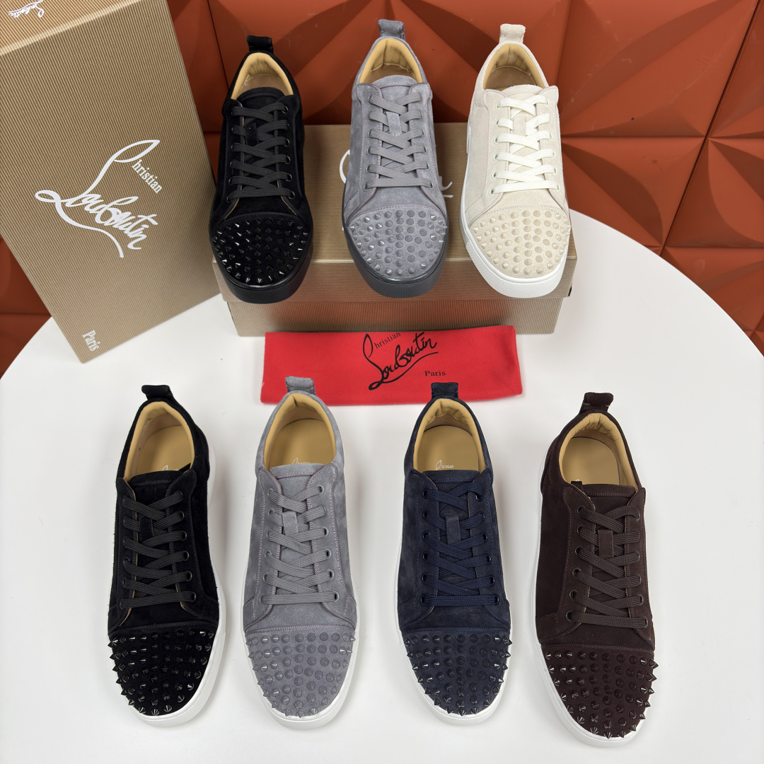 💋💍CL家官方同步新品 🆑Christia* Loubouti*（红底鞋） 男士运动鞋板鞋系列 铆钉休闲
