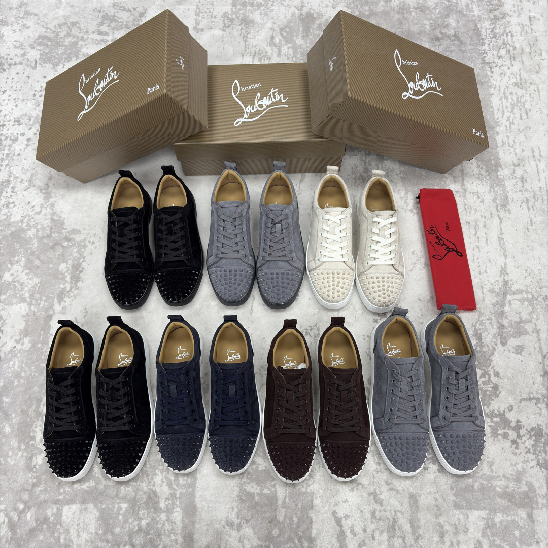 💋💍CL家官方同步新品 🆑Christia* Loubouti*（红底鞋） 男士运动鞋板鞋系列 铆钉休闲