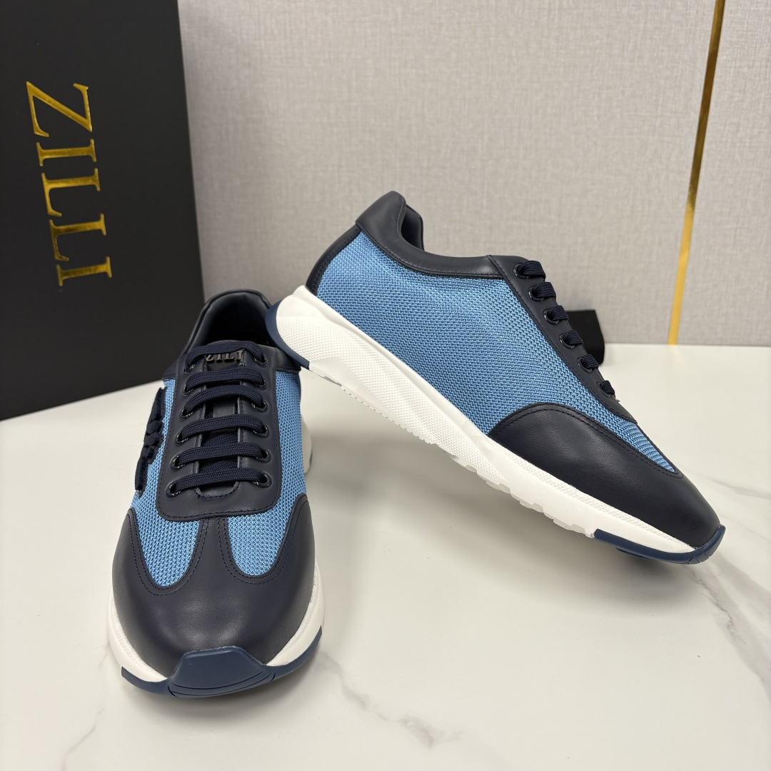 💋💍ZL家新品 Zill* 兹-利 是1970创立的法国高奢男装品牌 轻奢运动休闲鞋 | 高定质感的“通