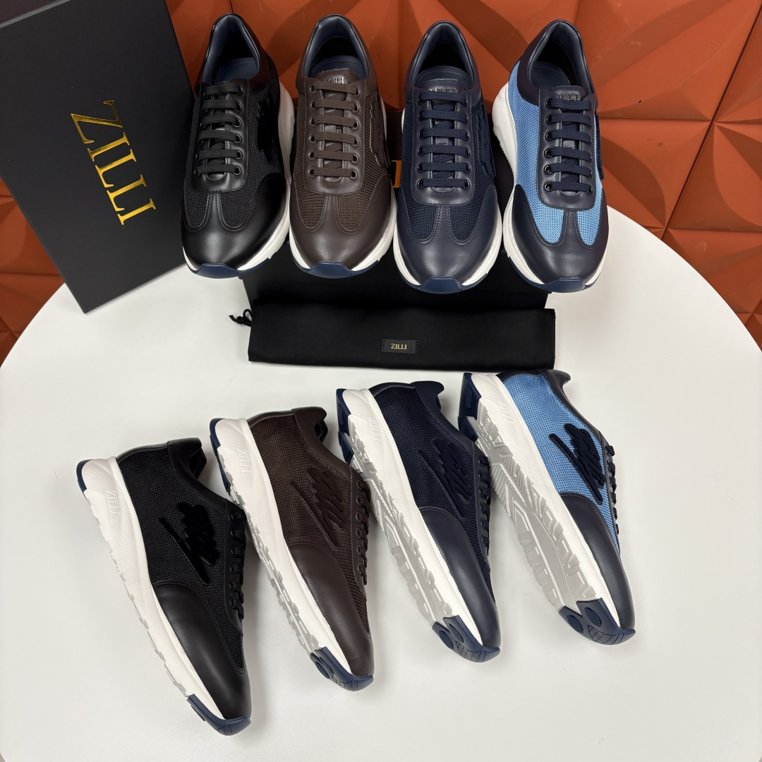 💋💍ZL家新品 Zill* 兹-利 是1970创立的法国高奢男装品牌 轻奢运动休闲鞋 | 高定质感的“通