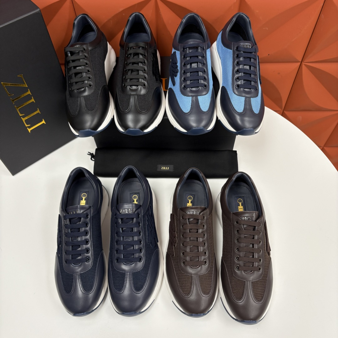 💋💍ZL家新品 Zill* 兹-利 是1970创立的法国高奢男装品牌 轻奢运动休闲鞋 | 高定质感的“通