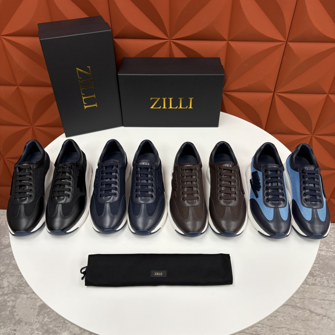 💋💍ZL家新品 Zill* 兹-利 是1970创立的法国高奢男装品牌 轻奢运动休闲鞋 | 高定质感的“通