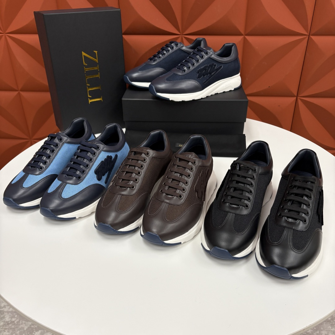 💋💍ZL家新品 Zill* 兹-利 是1970创立的法国高奢男装品牌 轻奢运动休闲鞋 | 高定质感的“通