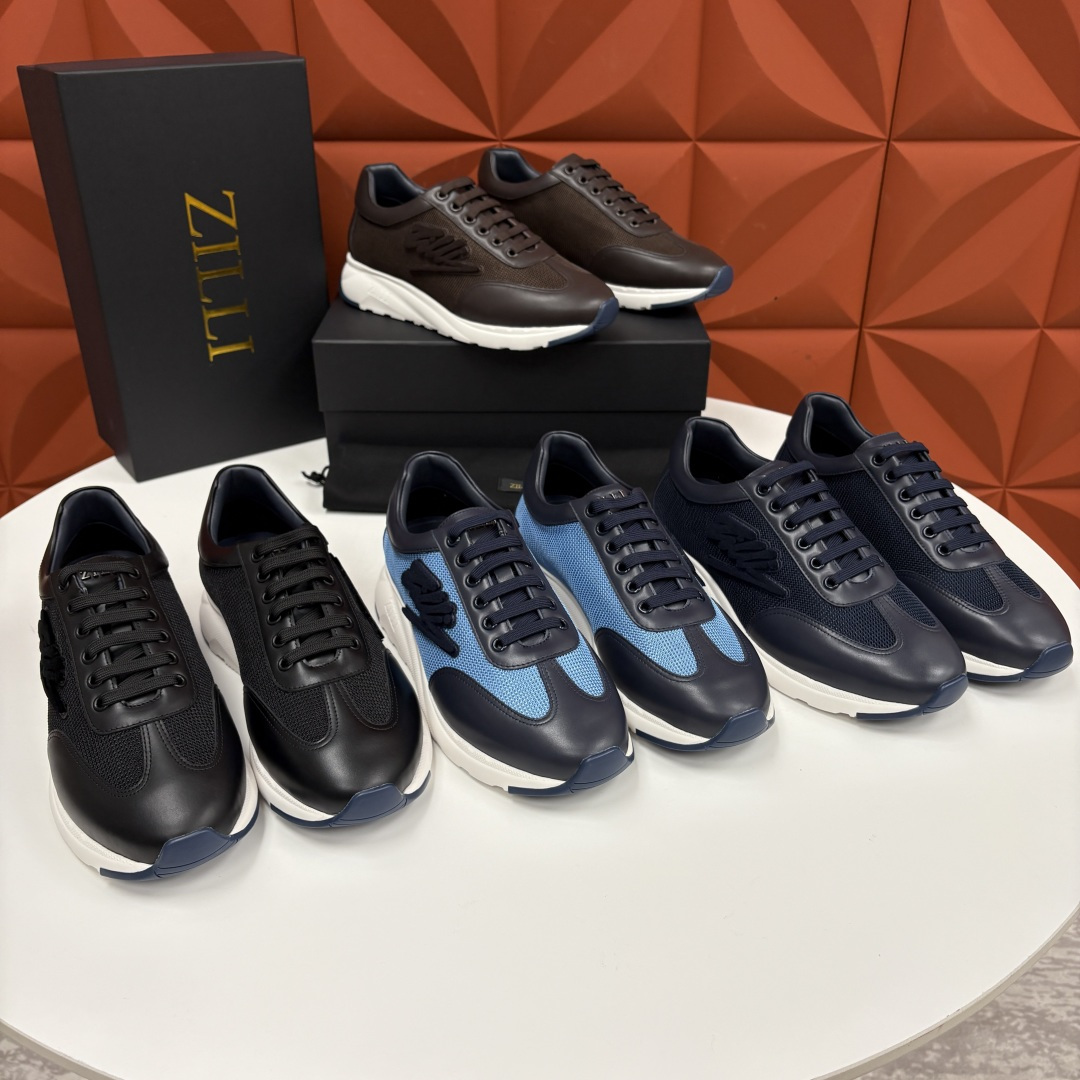 💋💍ZL家新品 Zill* 兹-利 是1970创立的法国高奢男装品牌 轻奢运动休闲鞋 | 高定质感的“通