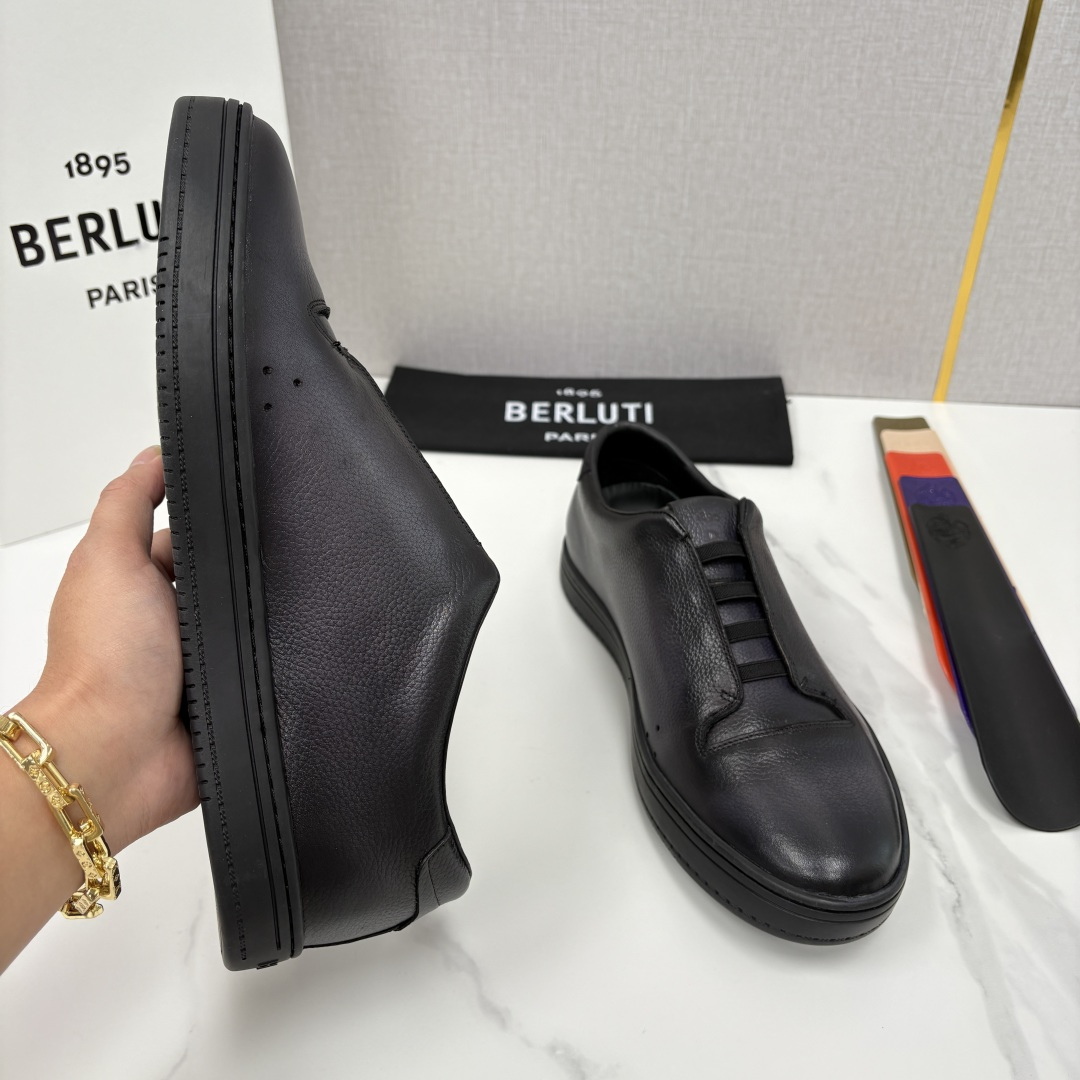 💋 💍 Berlut* 布鲁提 Playtime Venezia Softy 柔软小牛皮低帮运动鞋 轻奢