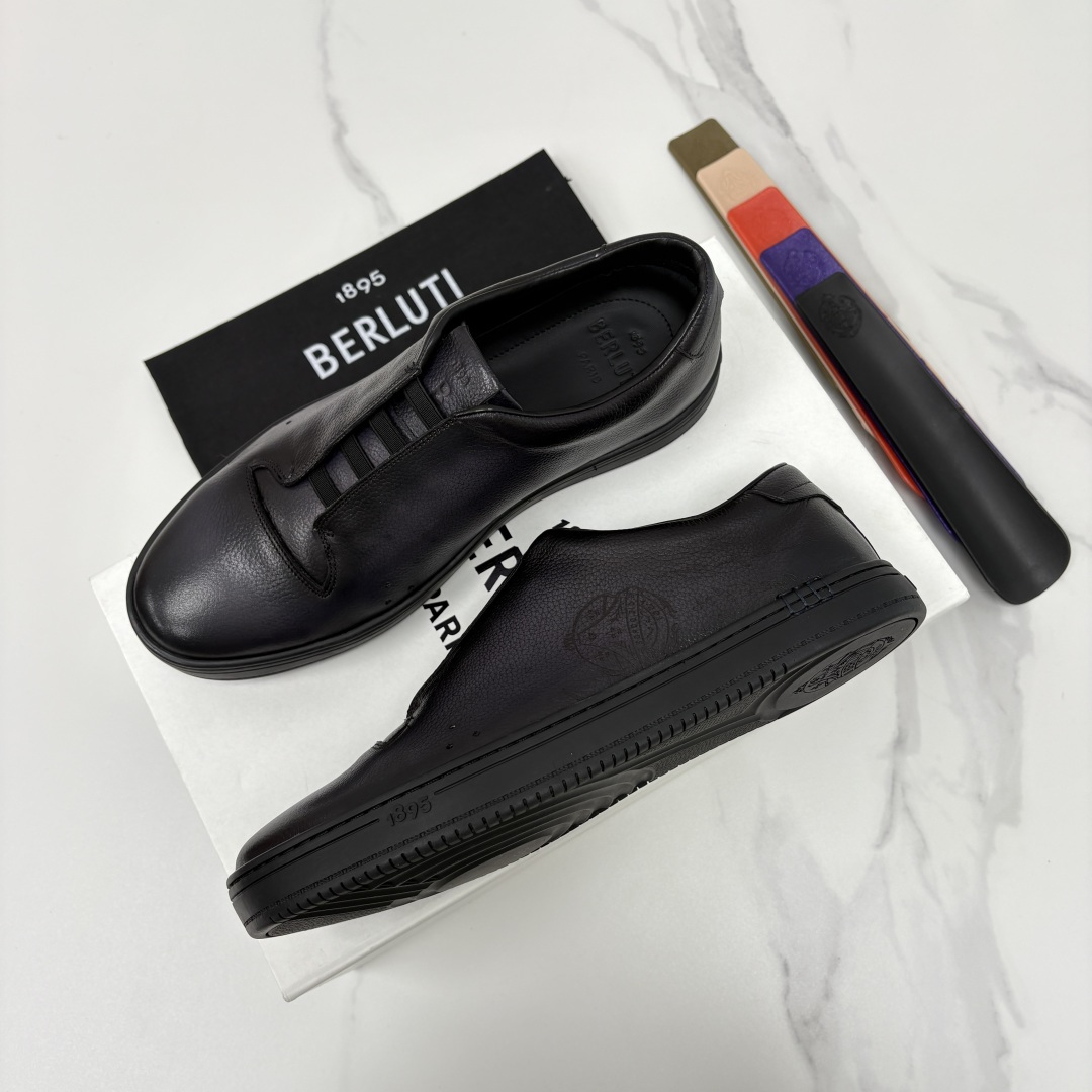 💋 💍 Berlut* 布鲁提 Playtime Venezia Softy 柔软小牛皮低帮运动鞋 轻奢