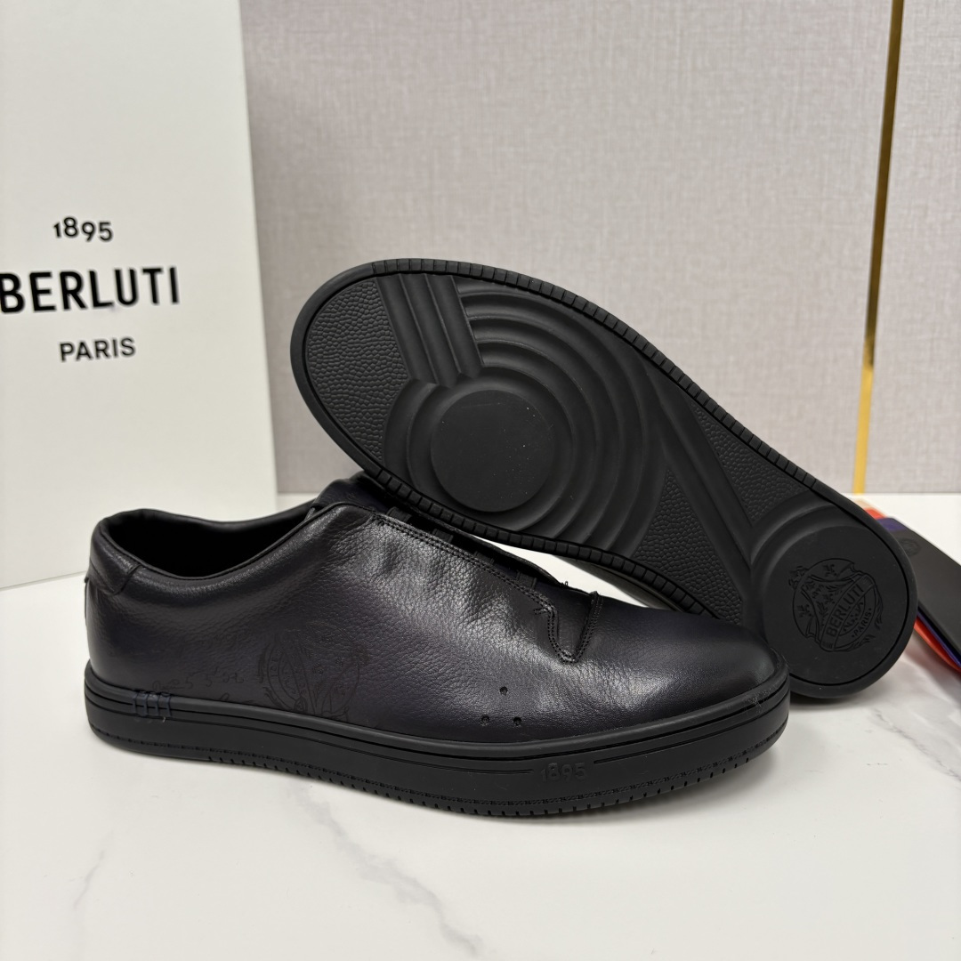 💋 💍 Berlut* 布鲁提 Playtime Venezia Softy 柔软小牛皮低帮运动鞋 轻奢