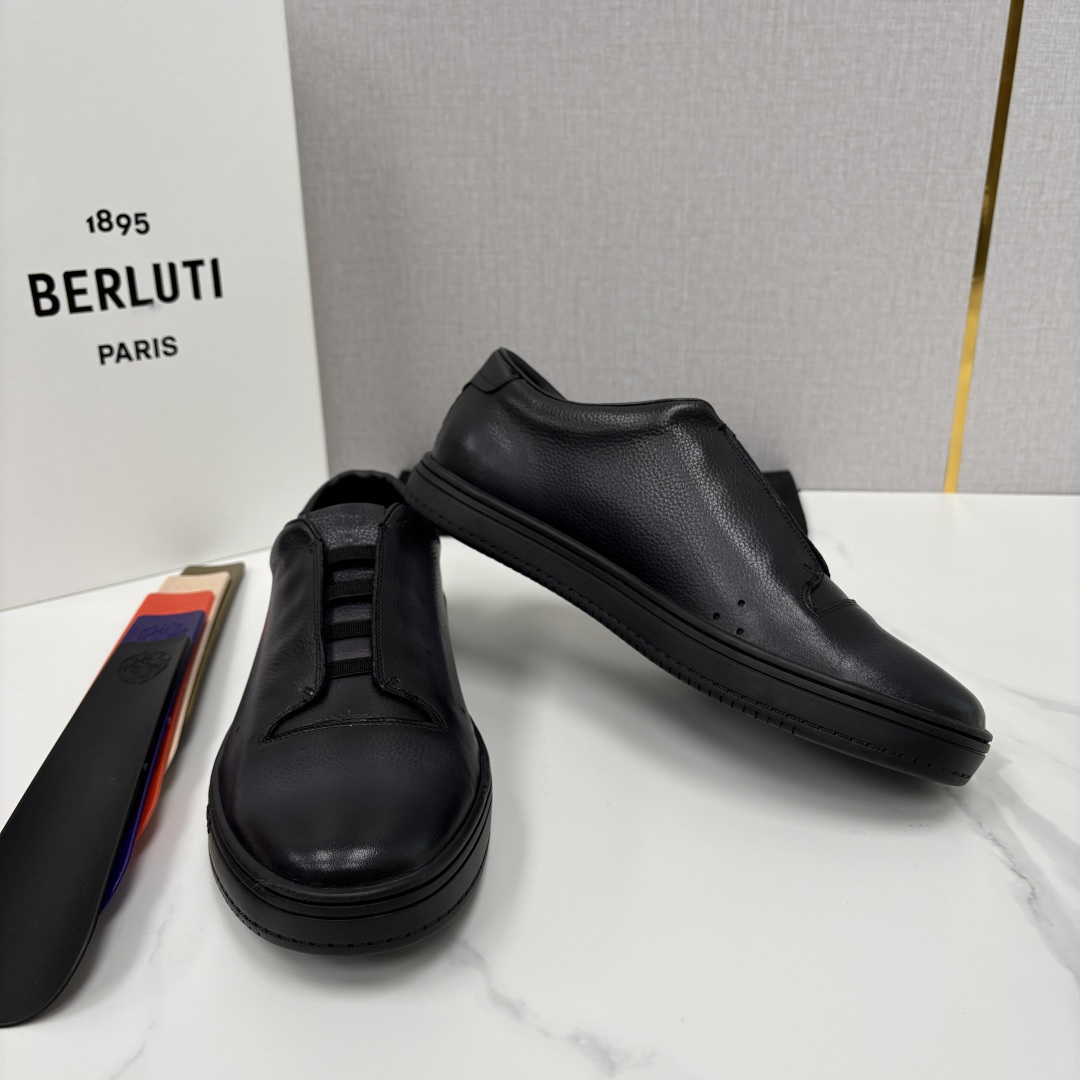 💋 💍 Berlut* 布鲁提 Playtime Venezia Softy 柔软小牛皮低帮运动鞋 轻奢