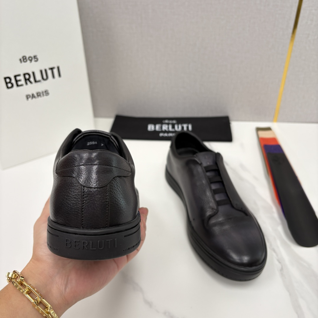 💋 💍 Berlut* 布鲁提 Playtime Venezia Softy 柔软小牛皮低帮运动鞋 轻奢