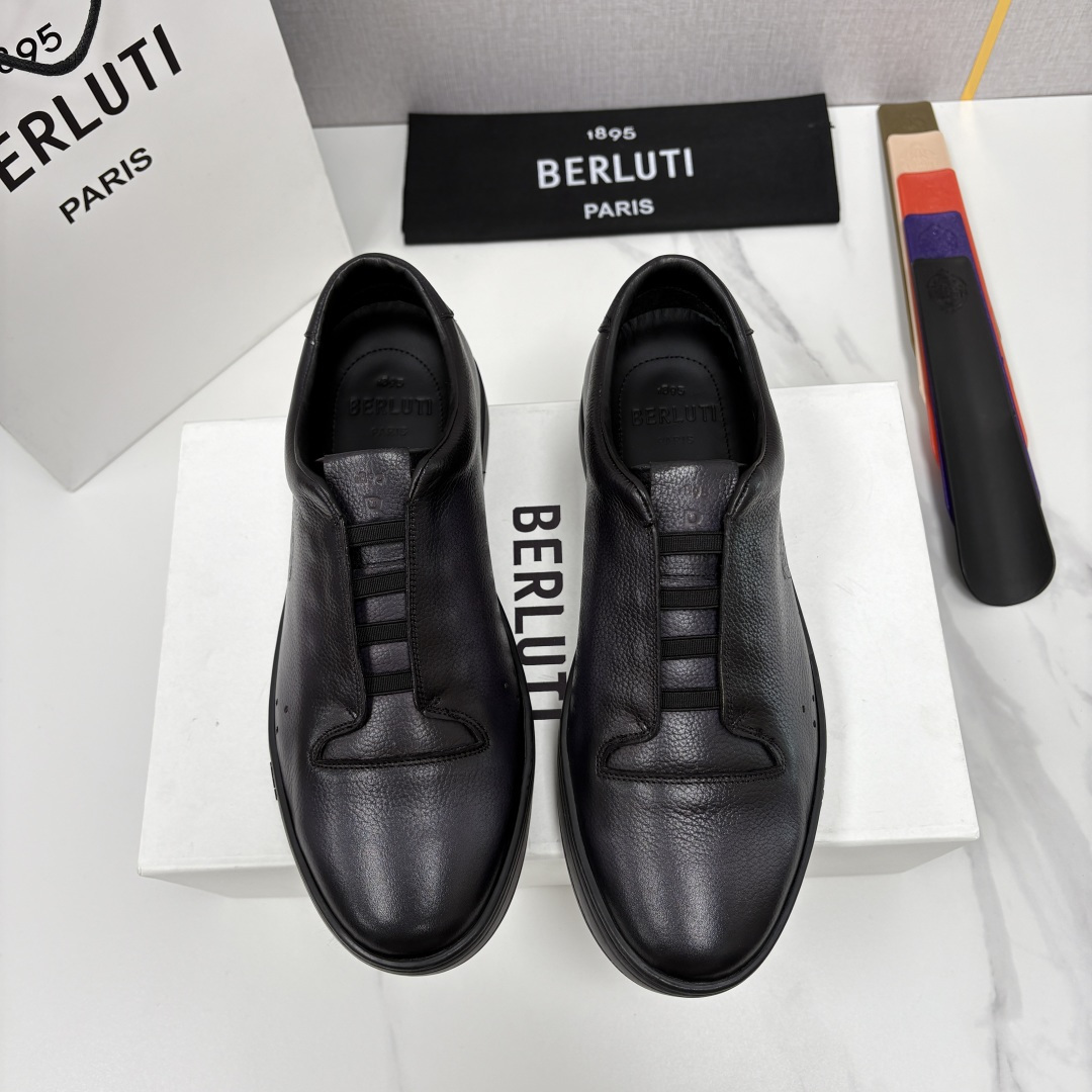 💋 💍 Berlut* 布鲁提 Playtime Venezia Softy 柔软小牛皮低帮运动鞋 轻奢