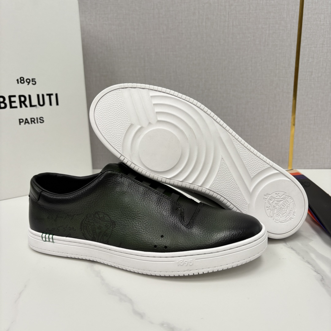 💋 💍 Berlut* 布鲁提 Playtime Venezia Softy 柔软小牛皮低帮运动鞋 轻奢