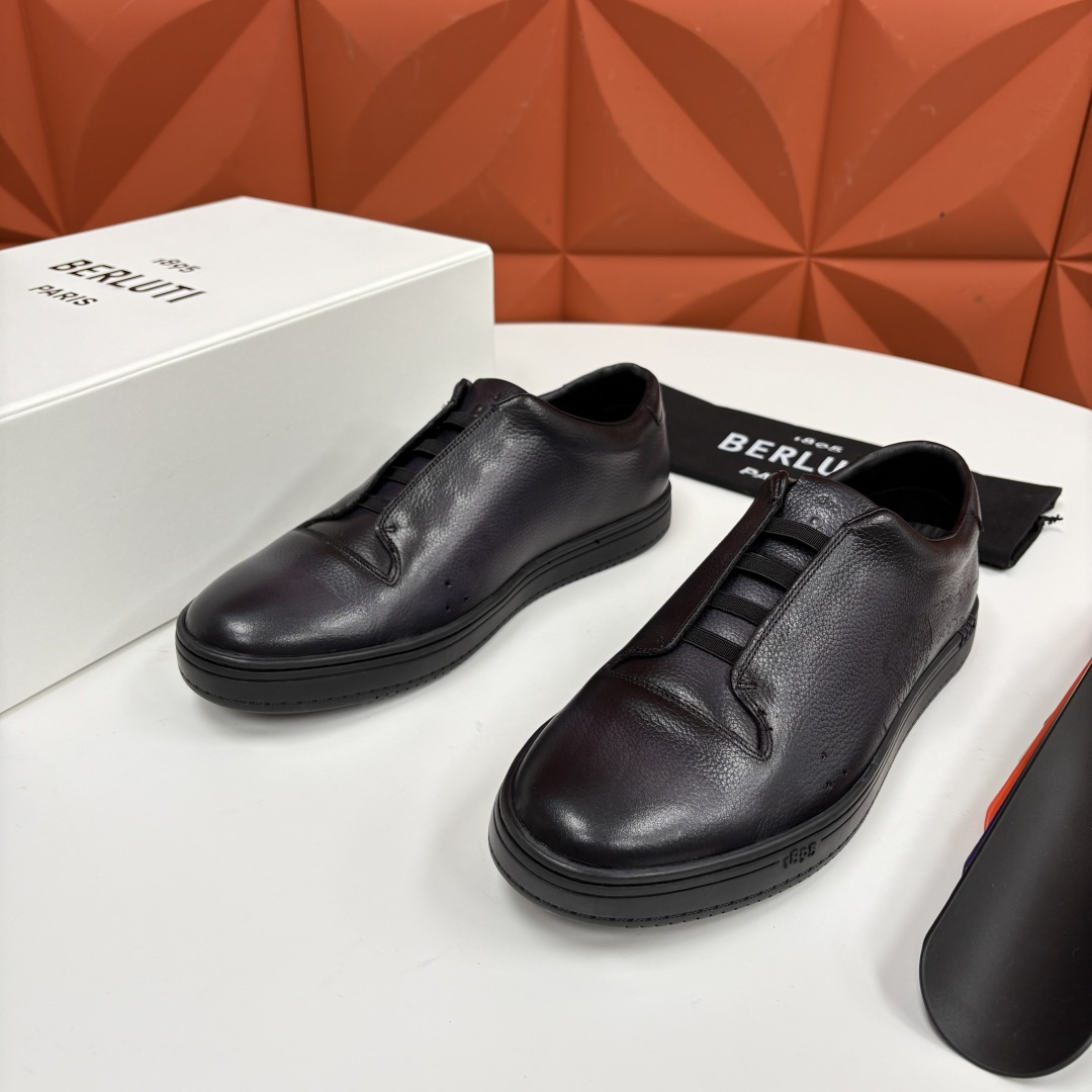 💋 💍 Berlut* 布鲁提 Playtime Venezia Softy 柔软小牛皮低帮运动鞋 轻奢