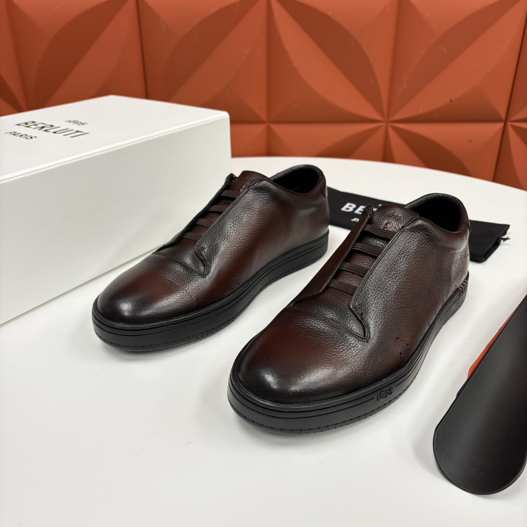 💋 💍 Berlut* 布鲁提 Playtime Venezia Softy 柔软小牛皮低帮运动鞋 轻奢