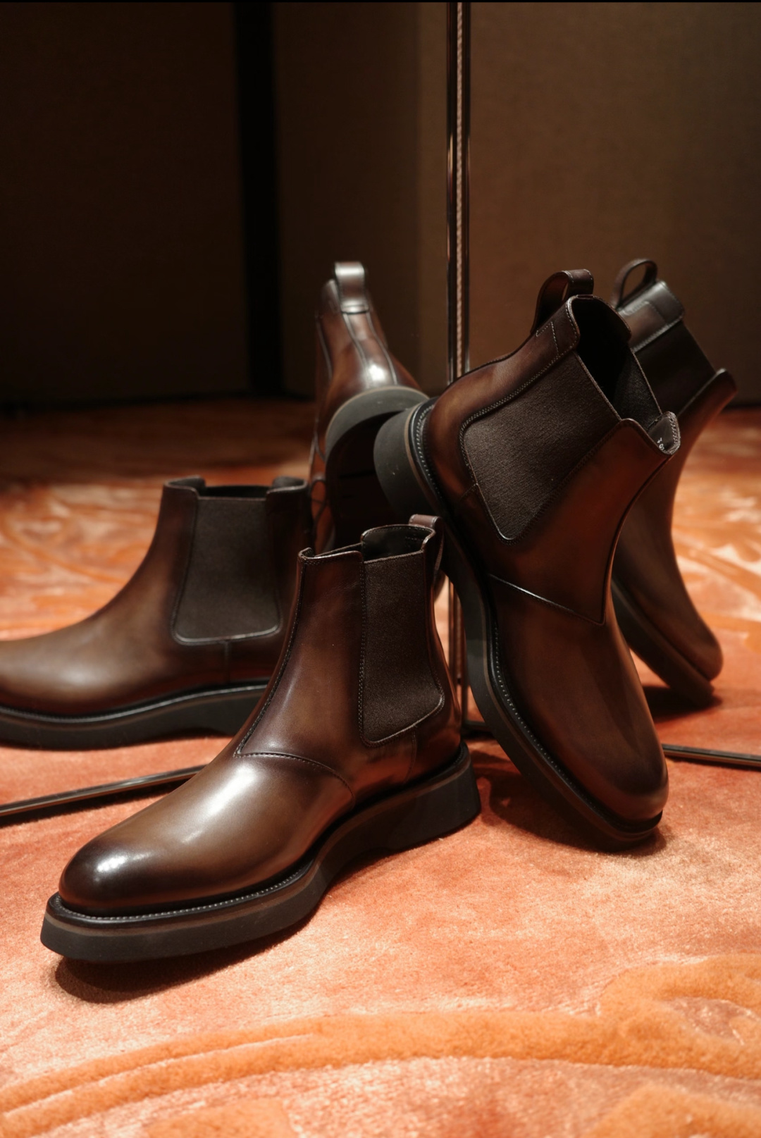 💋💍Berlut* 布鲁提新品 官方 230.00， Alessio venezia 男士小牛皮切尔西皮