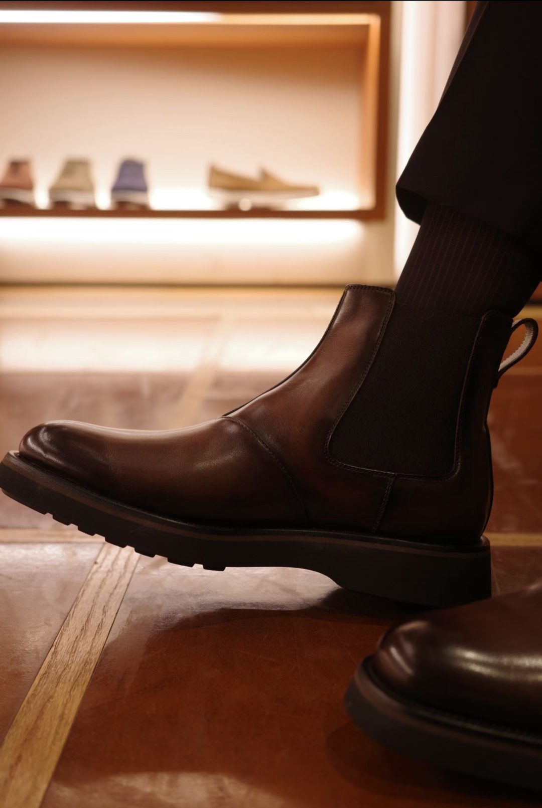 💋💍Berlut* 布鲁提新品 官方 230.00， Alessio venezia 男士小牛皮切尔西皮