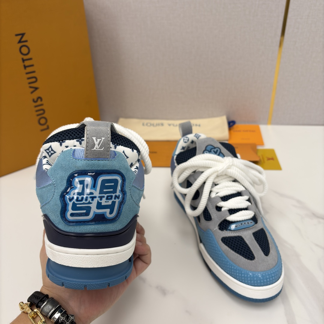 💋💍L家新品 情侣款 👫 L*V SKATE 运动鞋系列 官方 11,200 走秀款面包鞋 把高奢材质拼