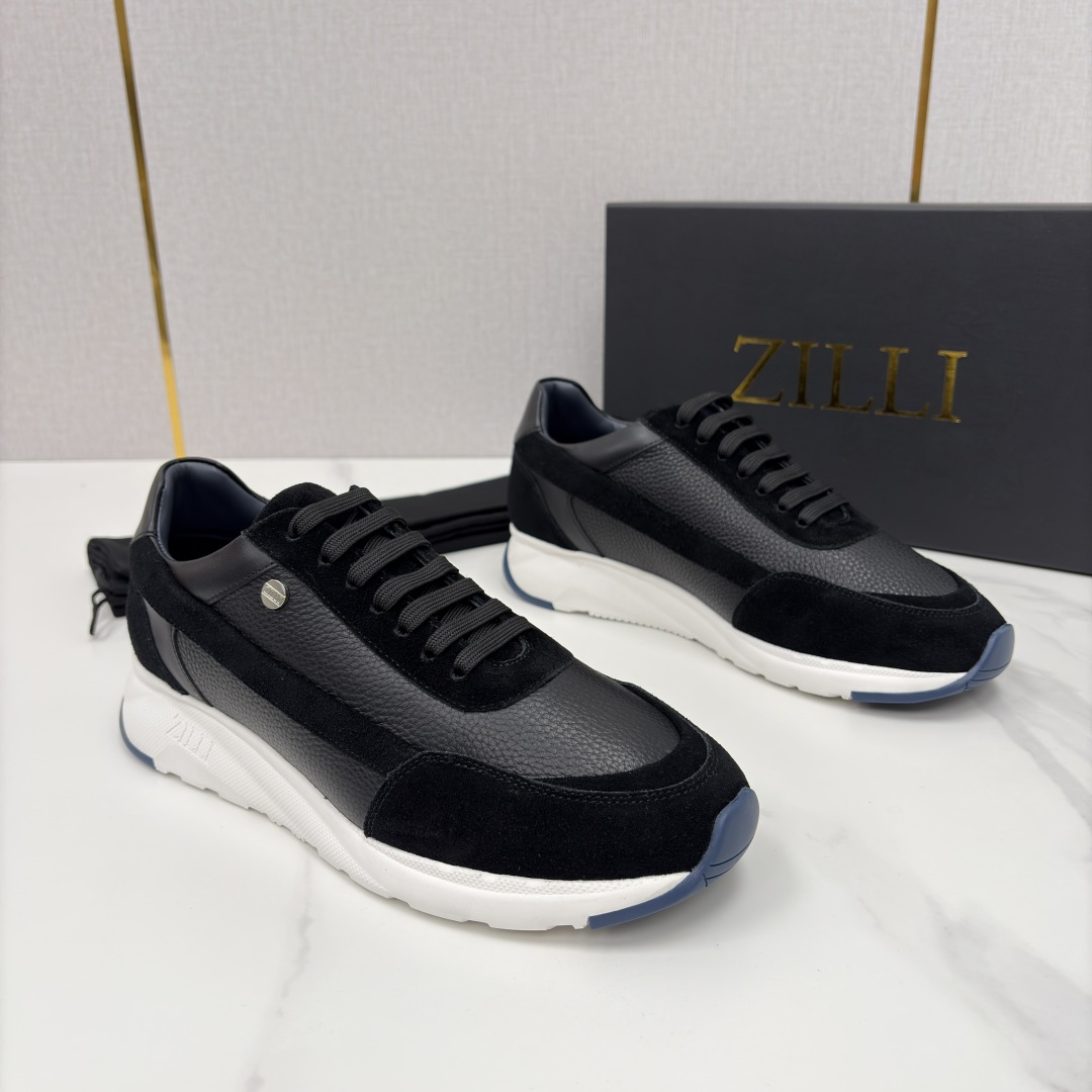 💋💍ZL家新品 Zill* 兹-利 是1970创立的法国高奢男装品牌 轻奢运动休闲鞋 | 高定质感的“通