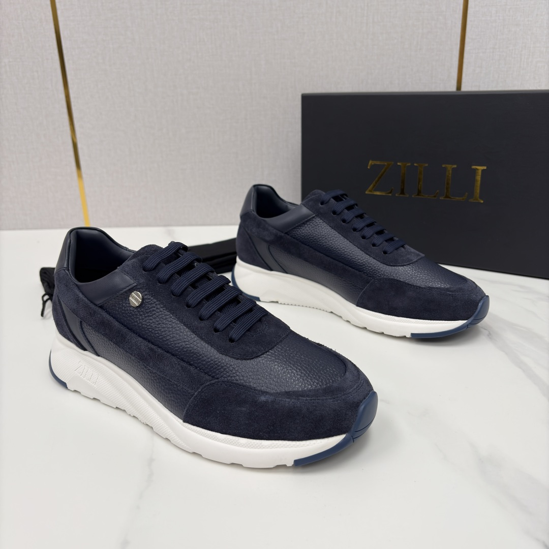 💋💍ZL家新品 Zill* 兹-利 是1970创立的法国高奢男装品牌 轻奢运动休闲鞋 | 高定质感的“通