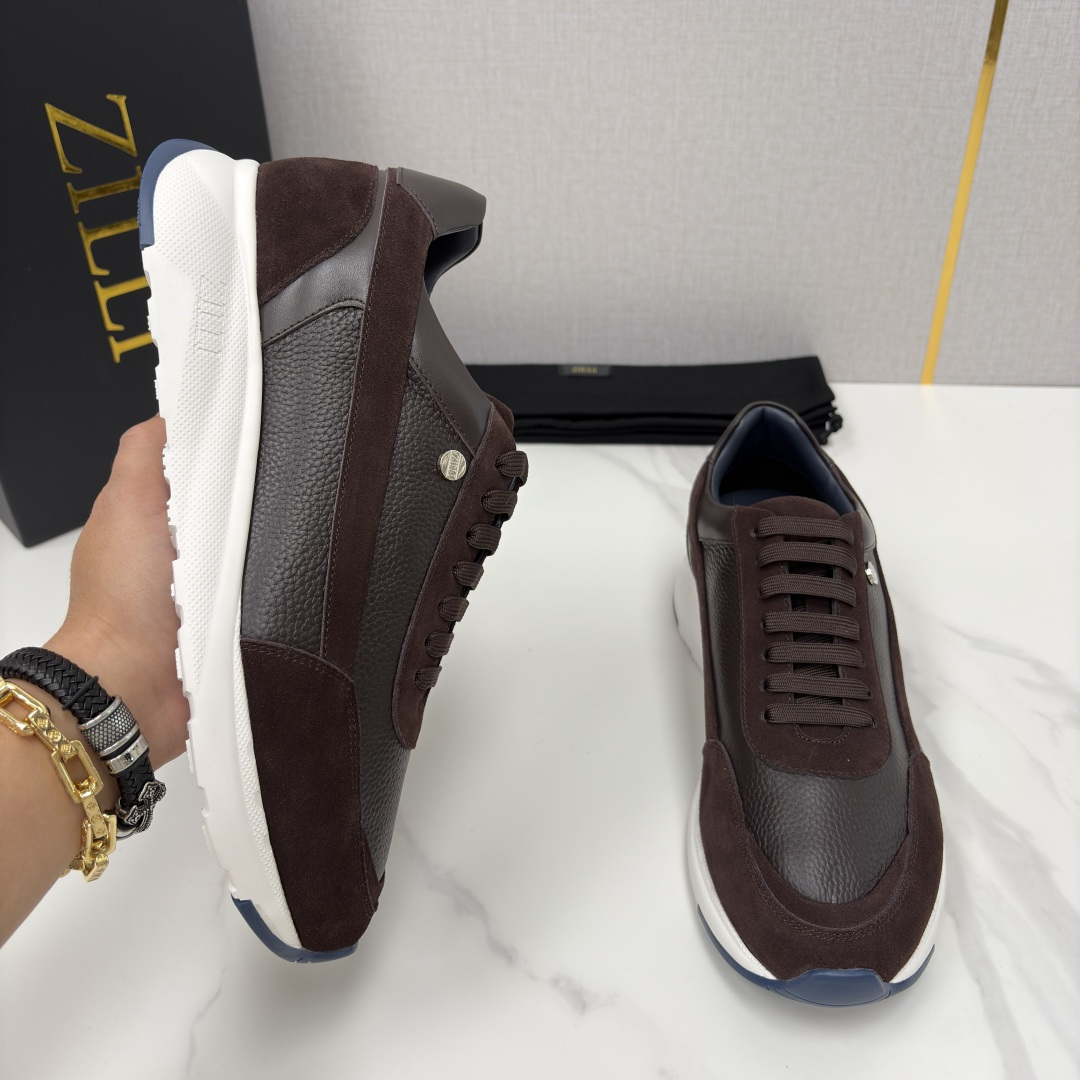 💋💍ZL家新品 Zill* 兹-利 是1970创立的法国高奢男装品牌 轻奢运动休闲鞋 | 高定质感的“通