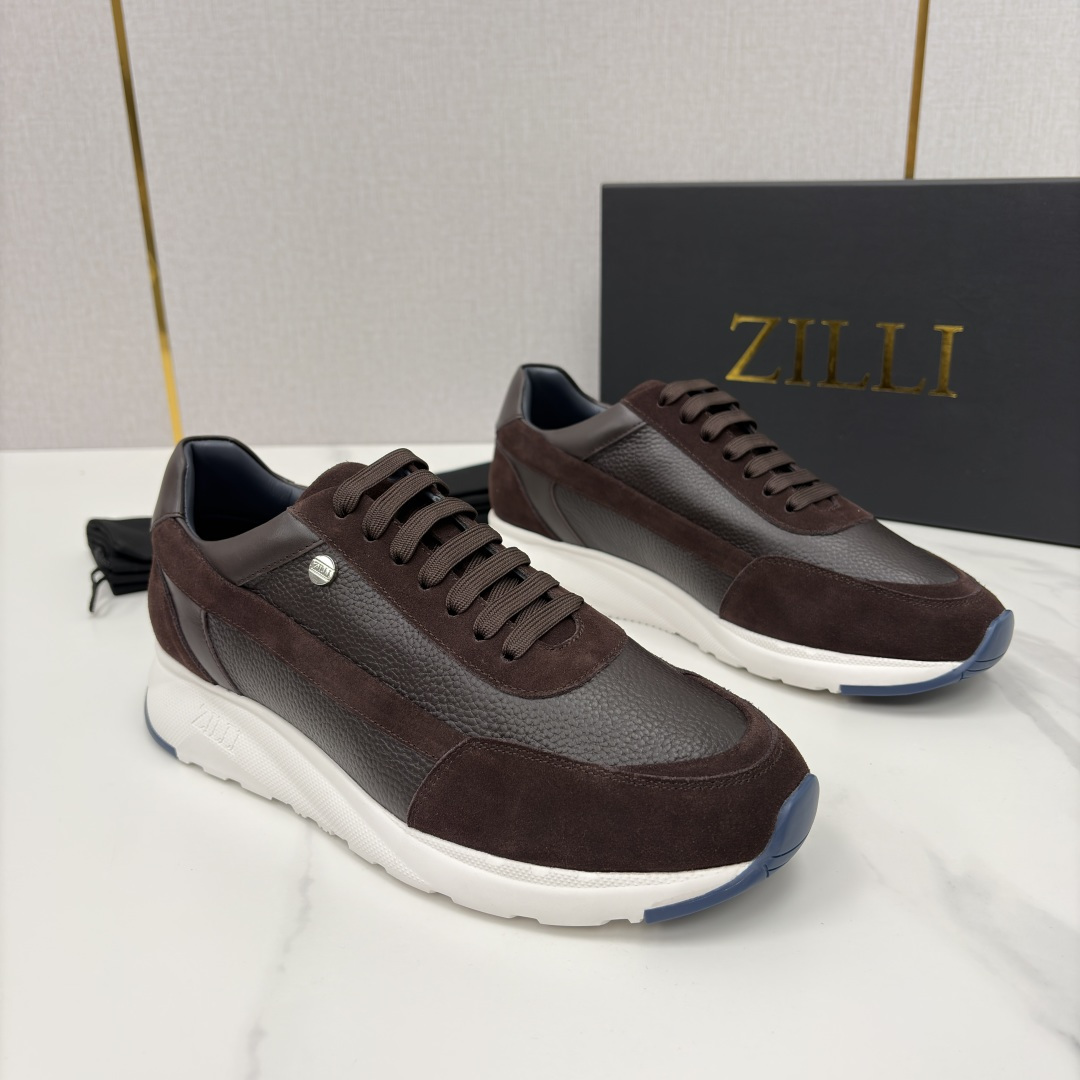 💋💍ZL家新品 Zill* 兹-利 是1970创立的法国高奢男装品牌 轻奢运动休闲鞋 | 高定质感的“通