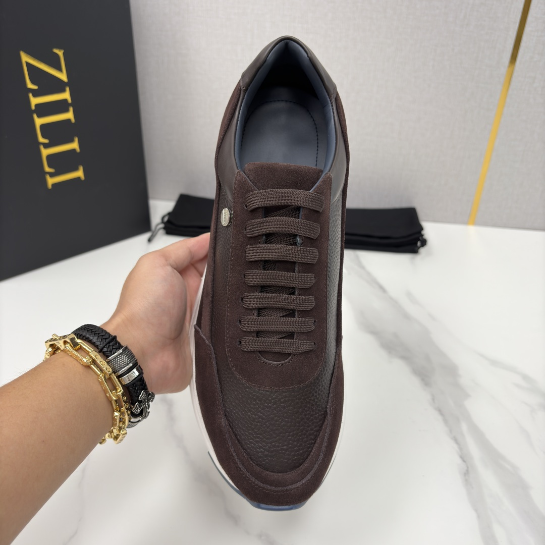 💋💍ZL家新品 Zill* 兹-利 是1970创立的法国高奢男装品牌 轻奢运动休闲鞋 | 高定质感的“通