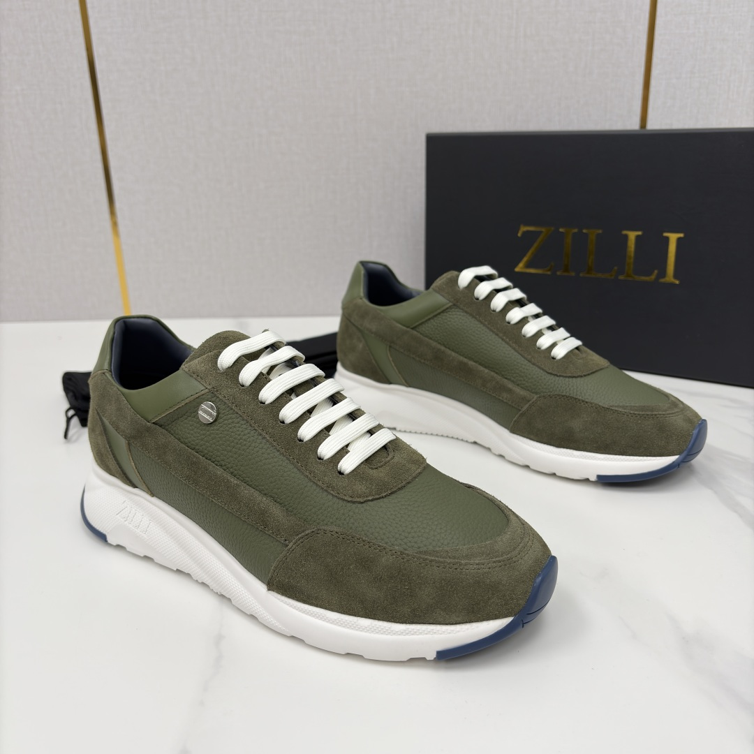 💋💍ZL家新品 Zill* 兹-利 是1970创立的法国高奢男装品牌 轻奢运动休闲鞋 | 高定质感的“通