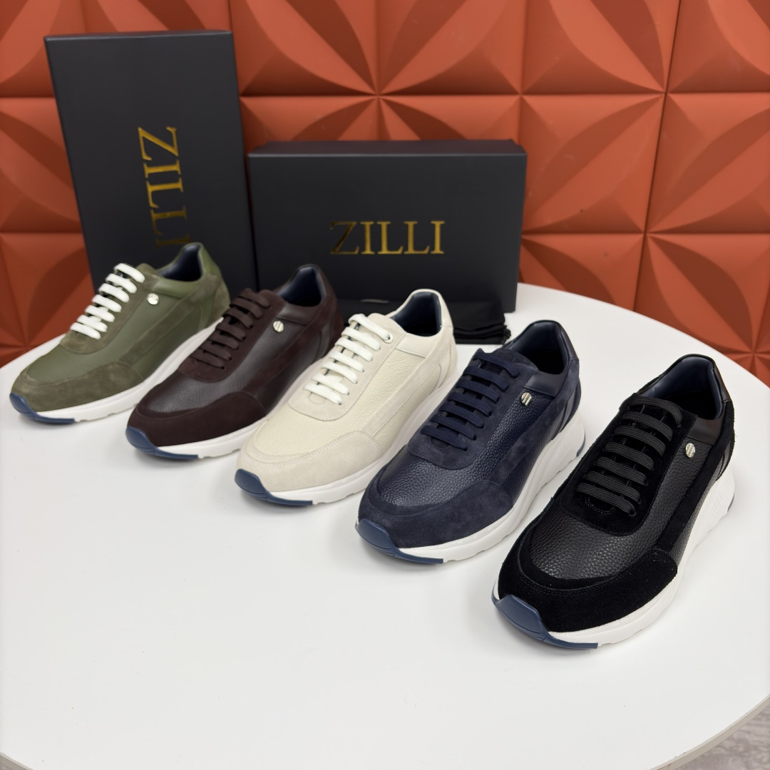 💋💍ZL家新品 Zill* 兹-利 是1970创立的法国高奢男装品牌 轻奢运动休闲鞋 | 高定质感的“通