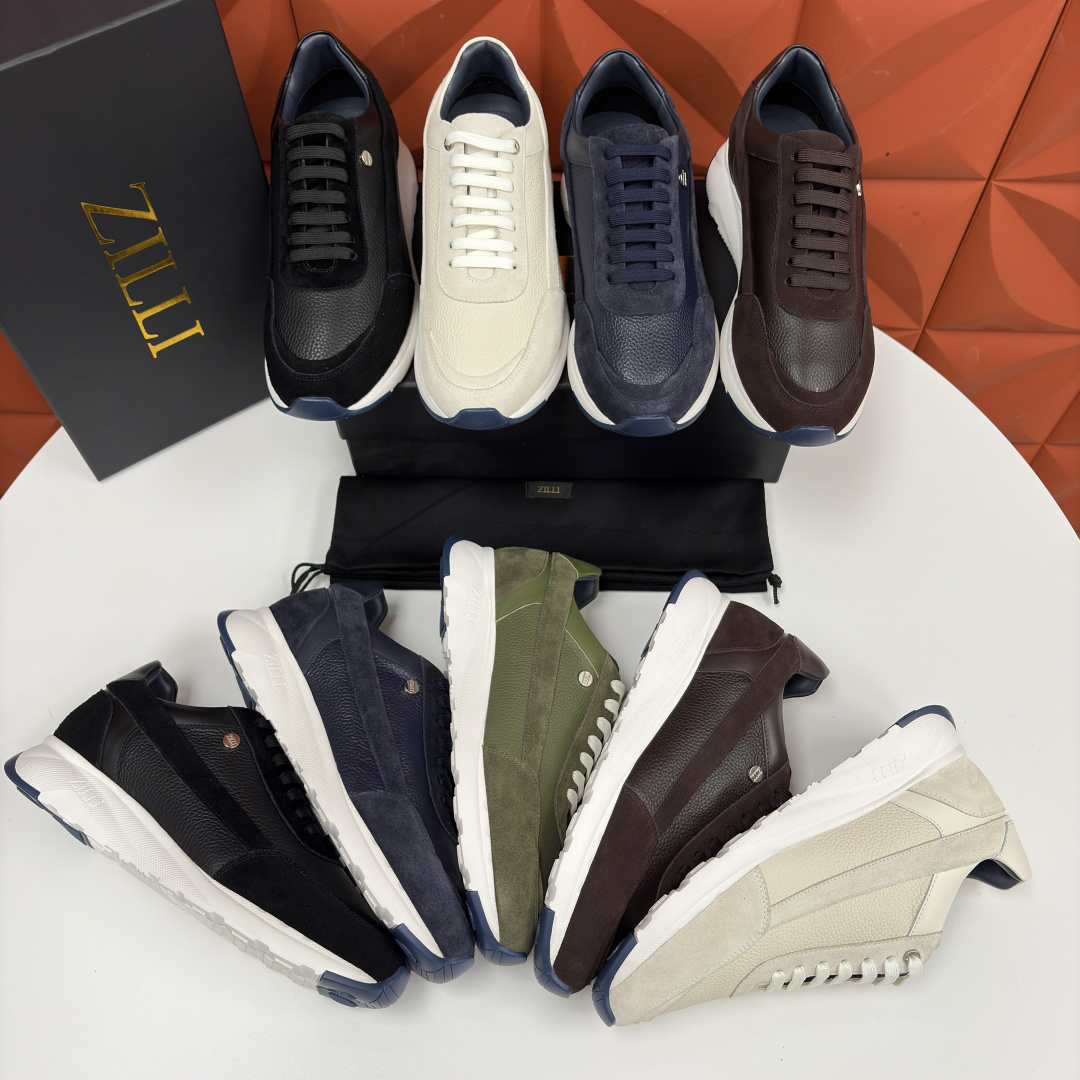 💋💍ZL家新品 Zill* 兹-利 是1970创立的法国高奢男装品牌 轻奢运动休闲鞋 | 高定质感的“通