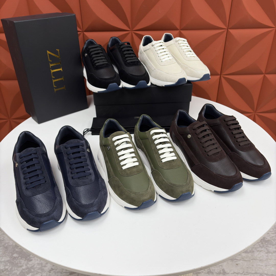 💋💍ZL家新品 Zill* 兹-利 是1970创立的法国高奢男装品牌 轻奢运动休闲鞋 | 高定质感的“通