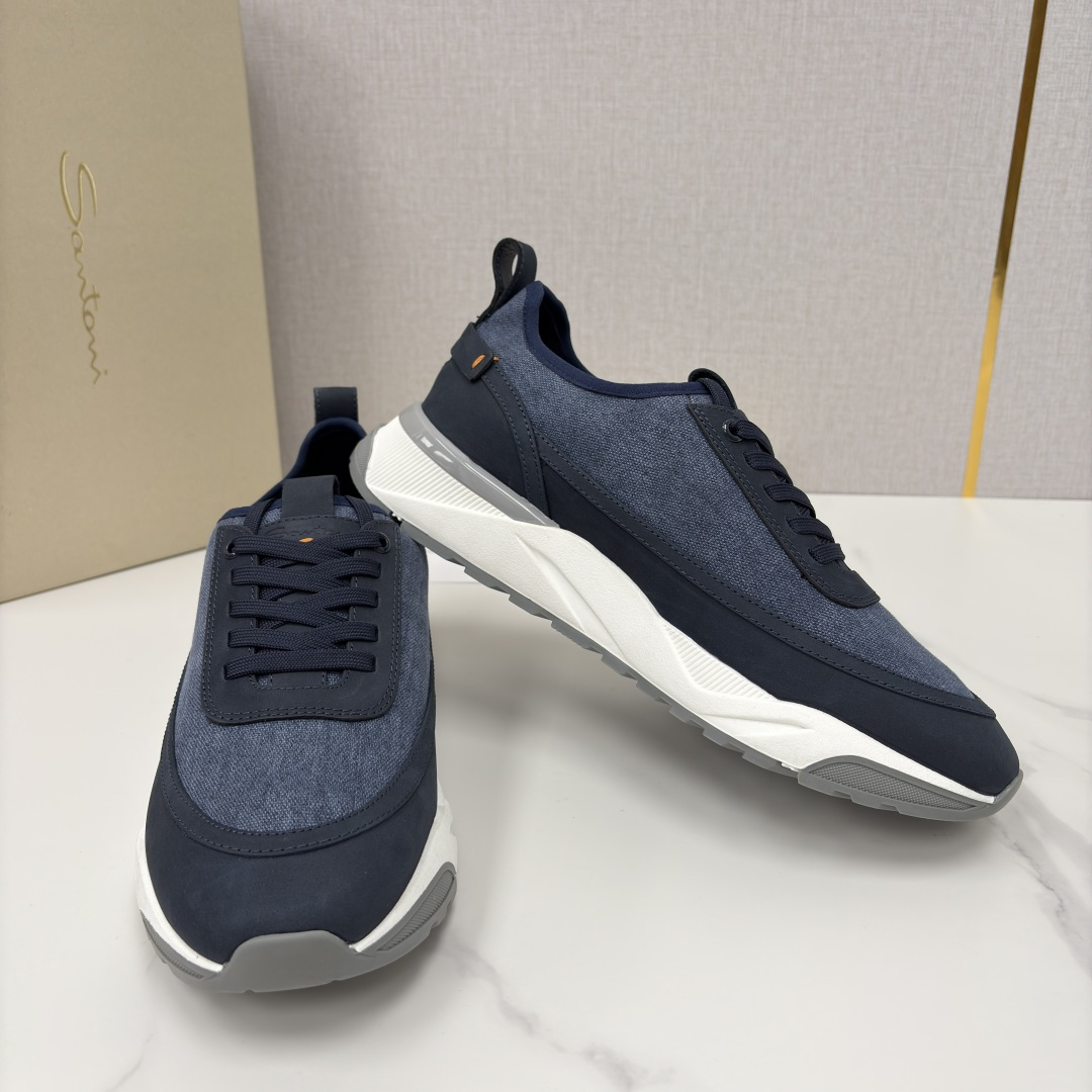 💋💍Santon* (圣东-尼） 意大利男士低帮休闲运动鞋上🆕 这个意大利纯手工鞋履品牌的每一双鞋设计简