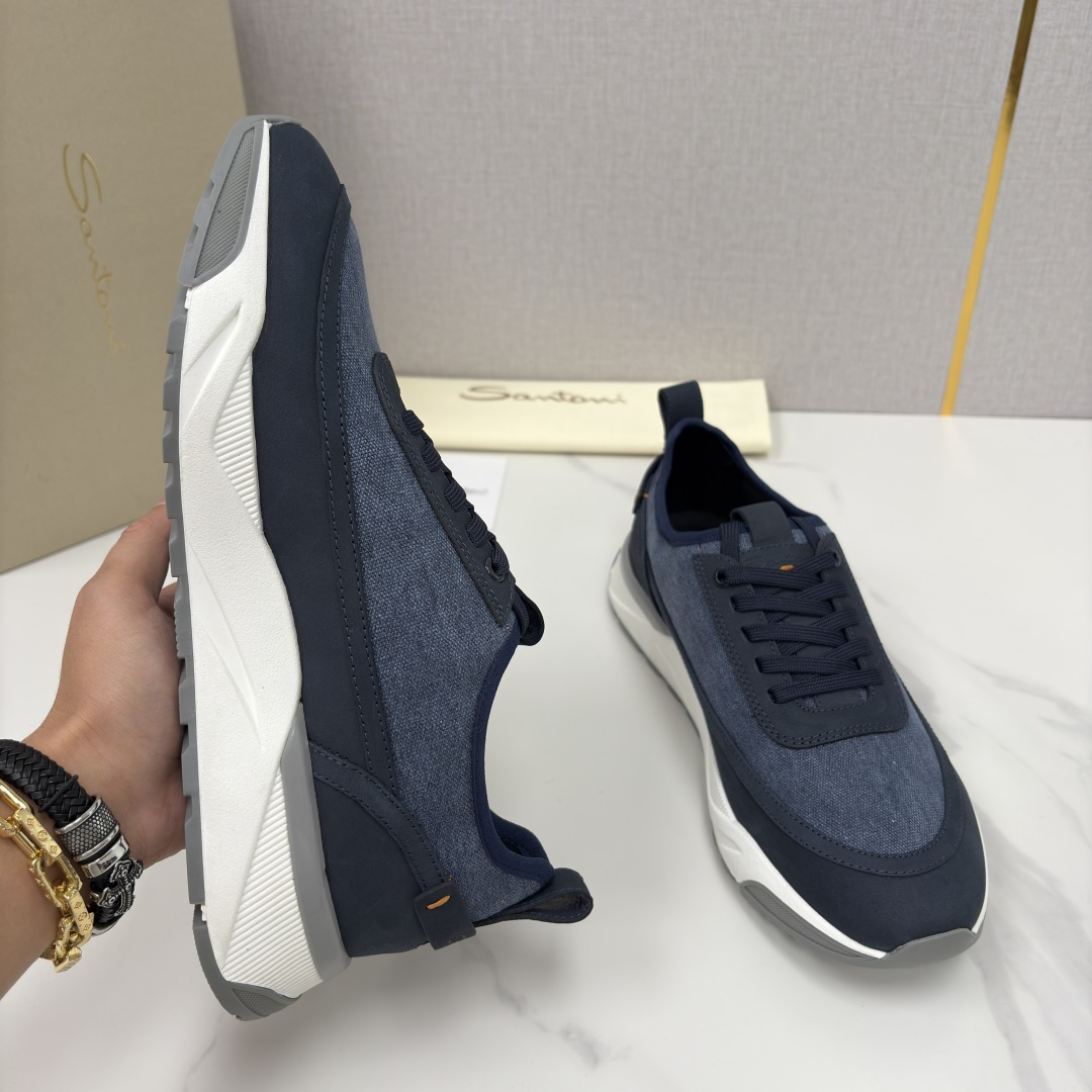 💋💍Santon* (圣东-尼） 意大利男士低帮休闲运动鞋上🆕 这个意大利纯手工鞋履品牌的每一双鞋设计简