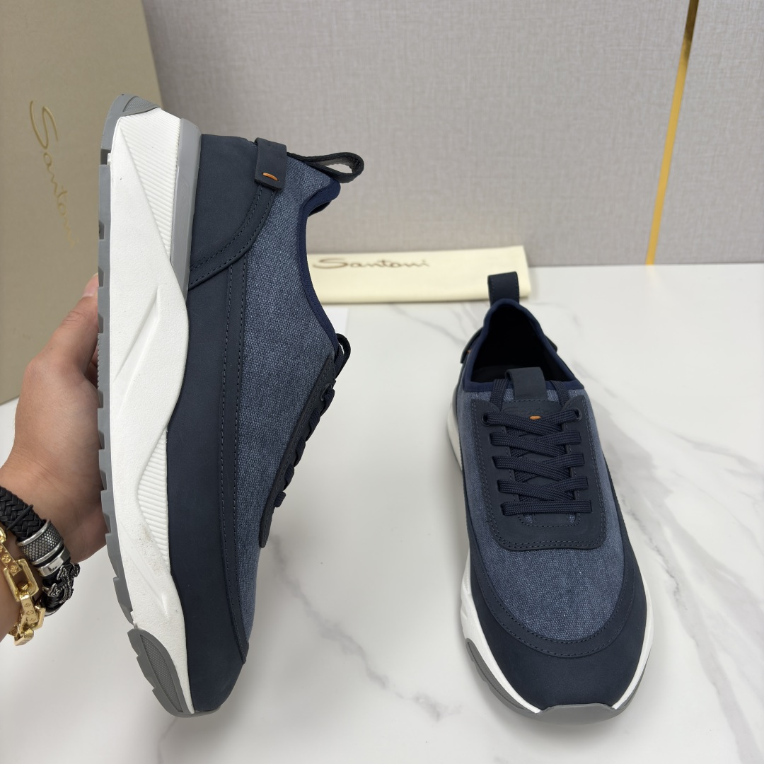 💋💍Santon* (圣东-尼） 意大利男士低帮休闲运动鞋上🆕 这个意大利纯手工鞋履品牌的每一双鞋设计简