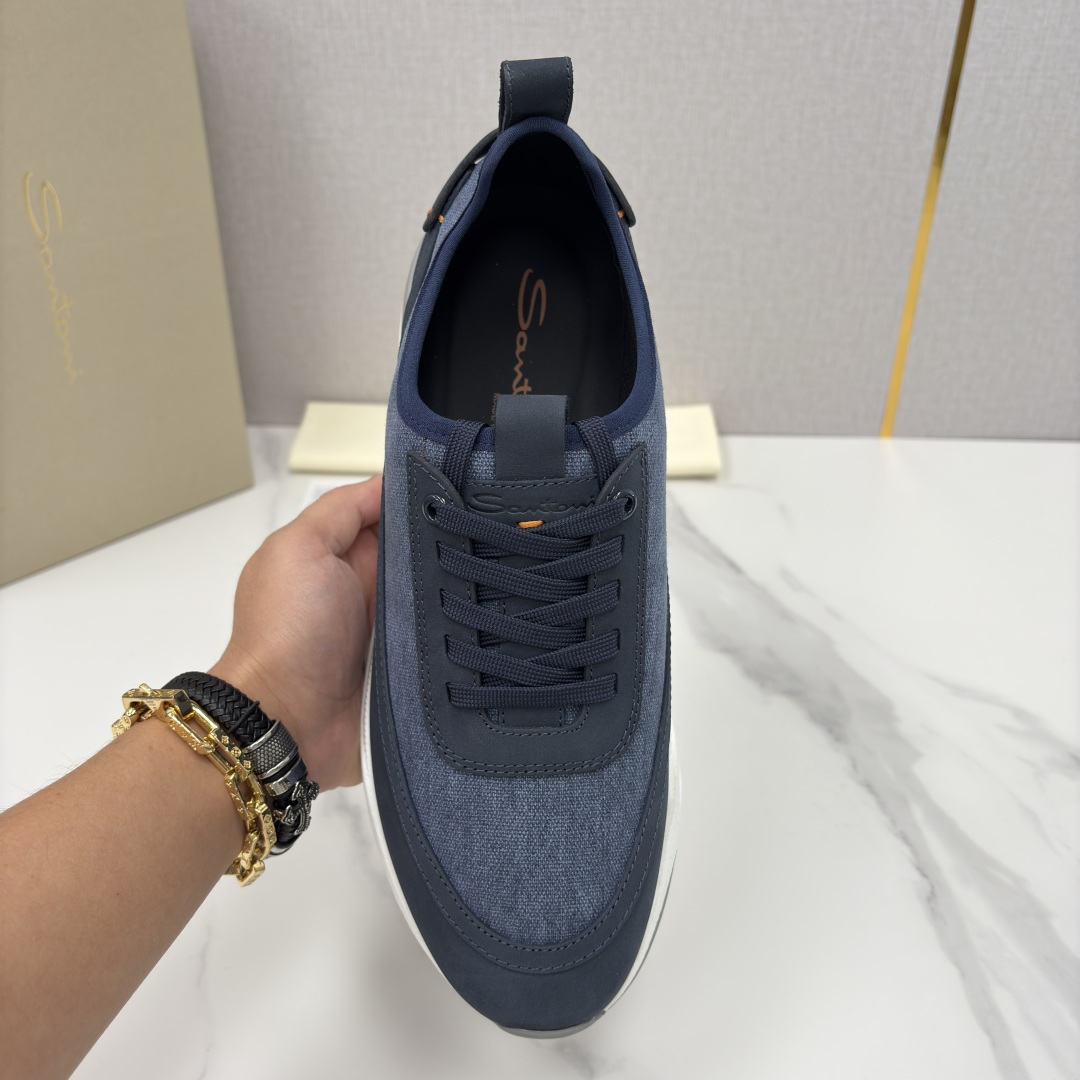 💋💍Santon* (圣东-尼） 意大利男士低帮休闲运动鞋上🆕 这个意大利纯手工鞋履品牌的每一双鞋设计简