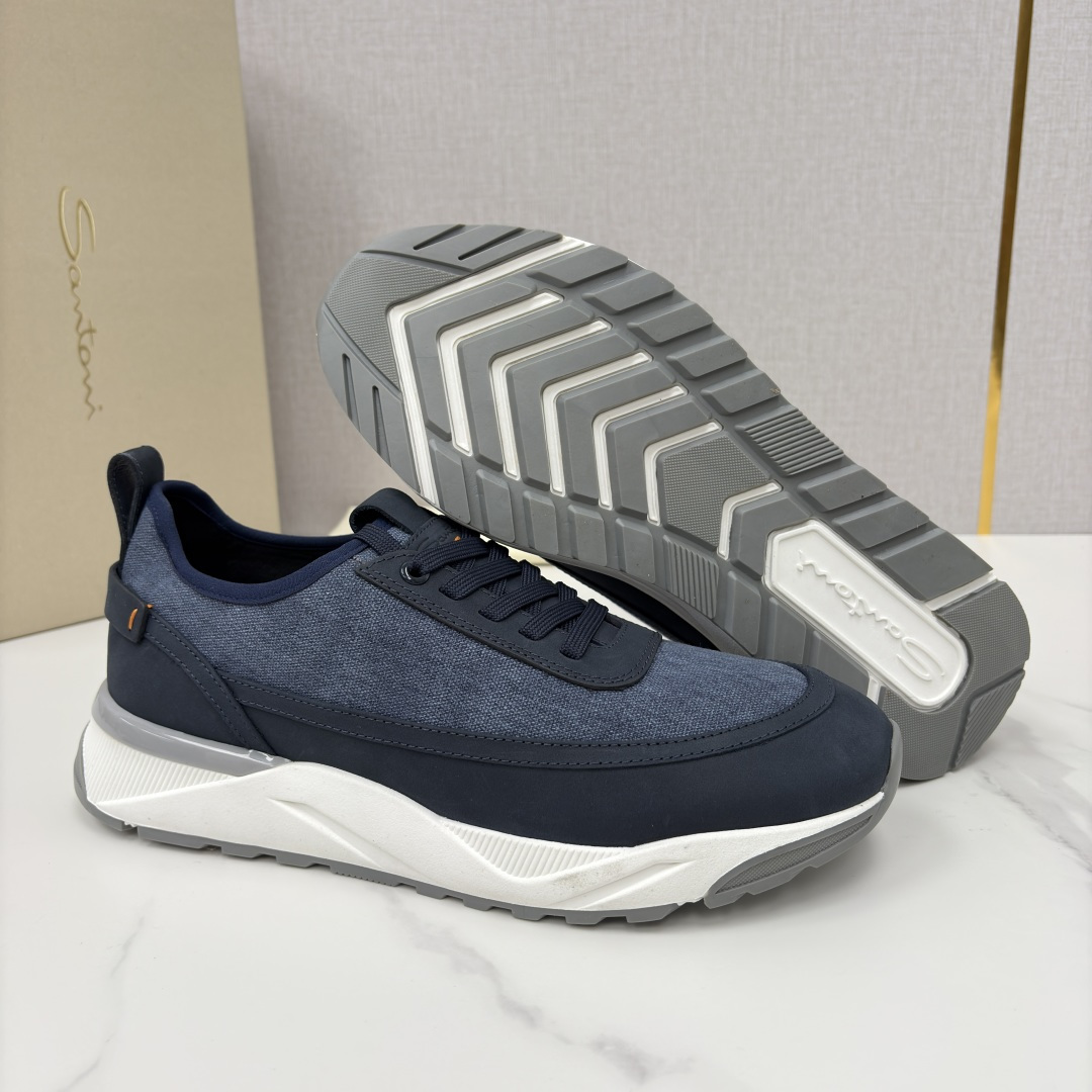 💋💍Santon* (圣东-尼） 意大利男士低帮休闲运动鞋上🆕 这个意大利纯手工鞋履品牌的每一双鞋设计简