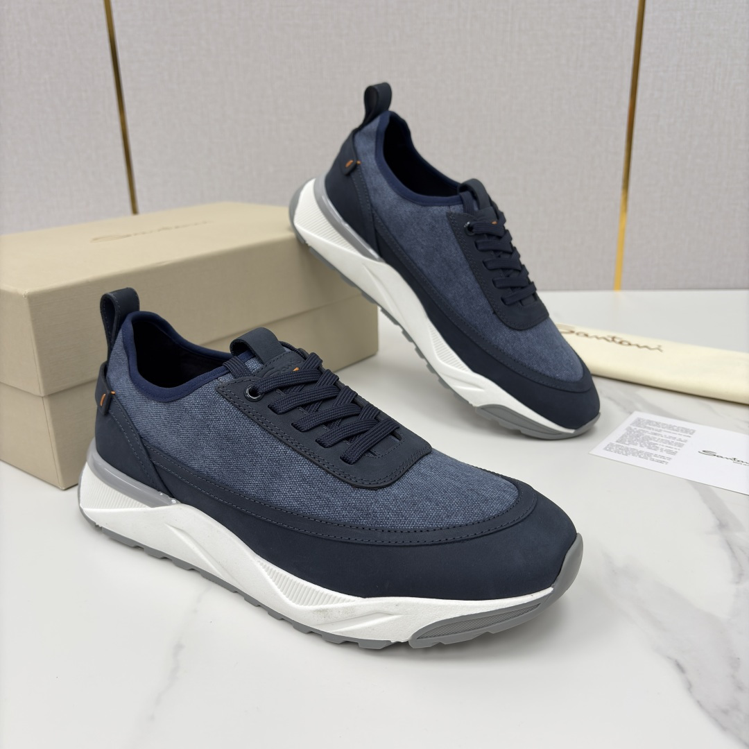 💋💍Santon* (圣东-尼） 意大利男士低帮休闲运动鞋上🆕 这个意大利纯手工鞋履品牌的每一双鞋设计简