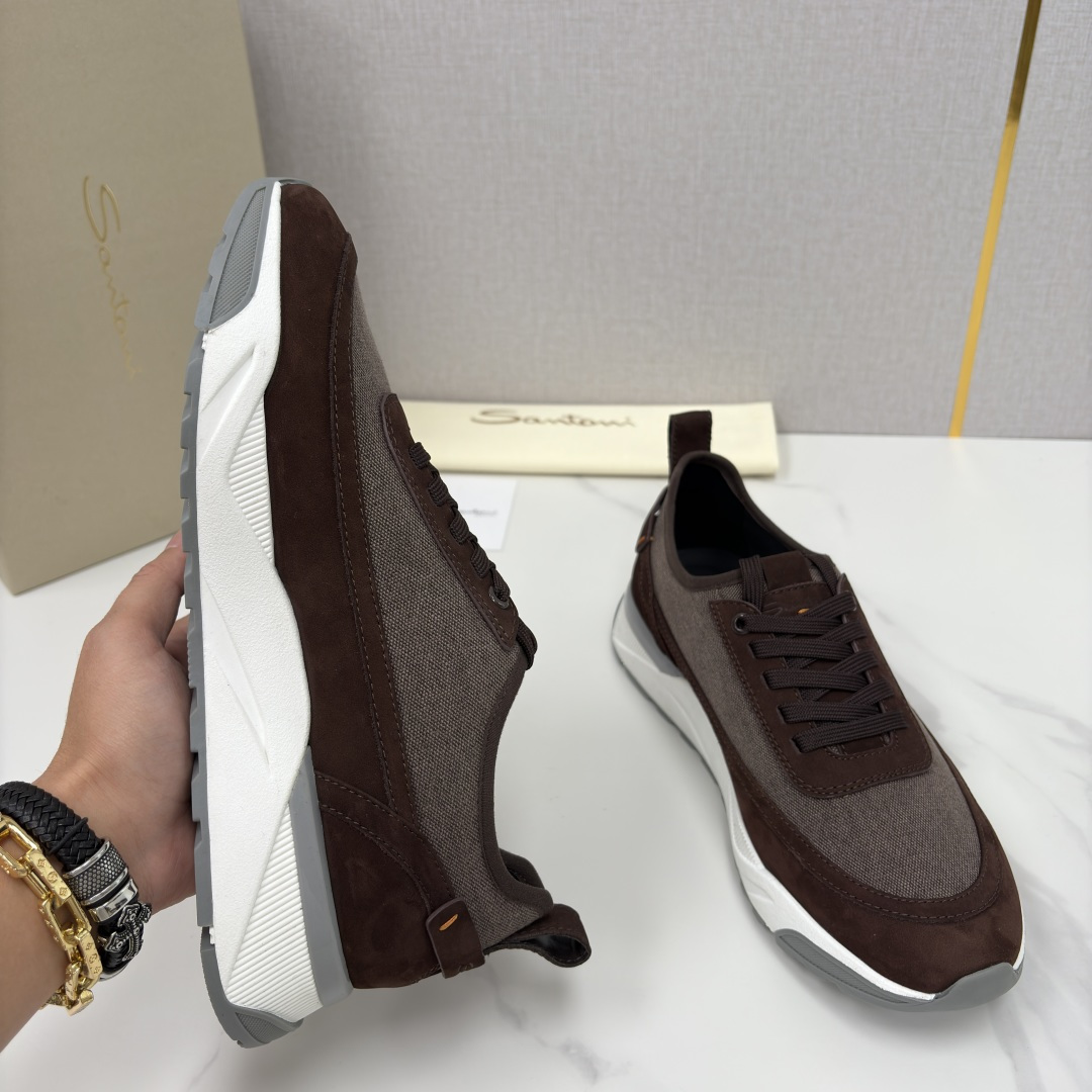 💋💍Santon* (圣东-尼） 意大利男士低帮休闲运动鞋上🆕 这个意大利纯手工鞋履品牌的每一双鞋设计简