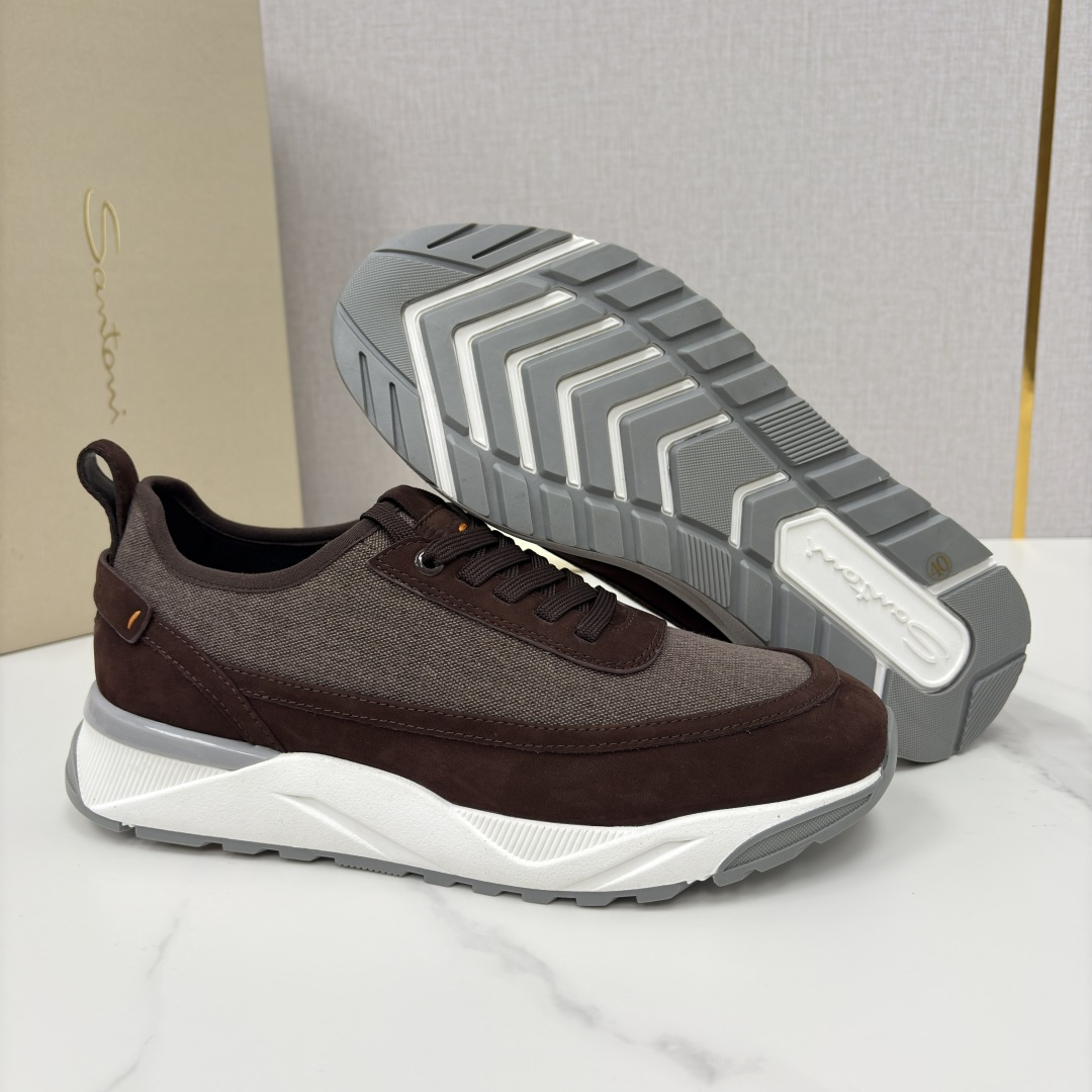 💋💍Santon* (圣东-尼） 意大利男士低帮休闲运动鞋上🆕 这个意大利纯手工鞋履品牌的每一双鞋设计简