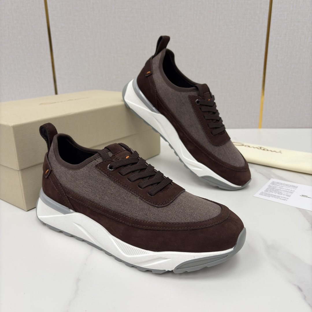 💋💍Santon* (圣东-尼） 意大利男士低帮休闲运动鞋上🆕 这个意大利纯手工鞋履品牌的每一双鞋设计简